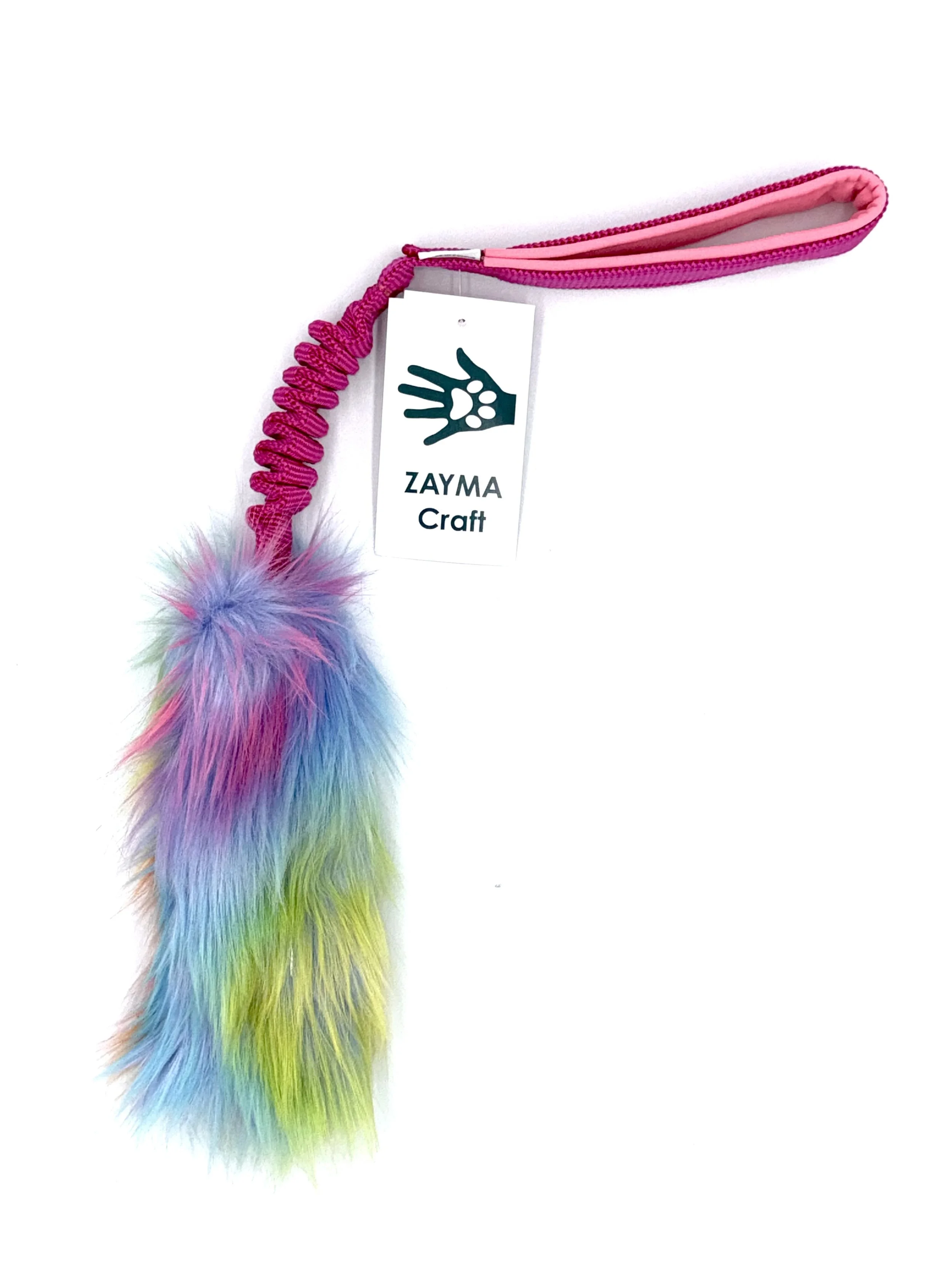 Zayma Craft trækkelegetøj i kunstpels m/piv - medium - pink