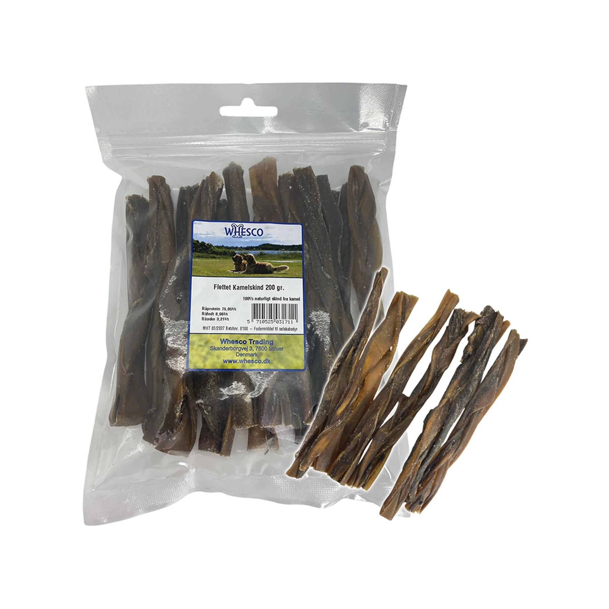 Kamelskind flettet 200g