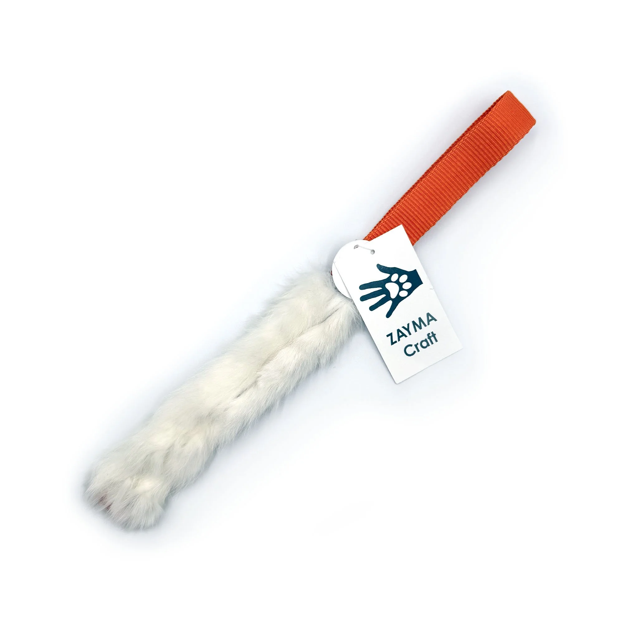 Zayma Craft kaninpels trækkelegetøj - orange