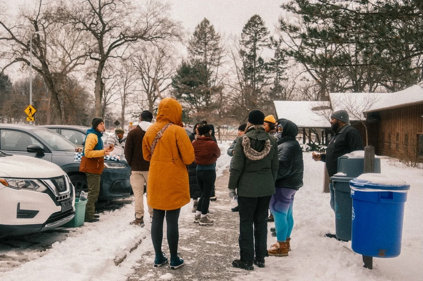 Crisp winter morning walk with @yapoutyonder and @opentrailcollective with special guests @adventurepuppippin and @pidgeysmalls