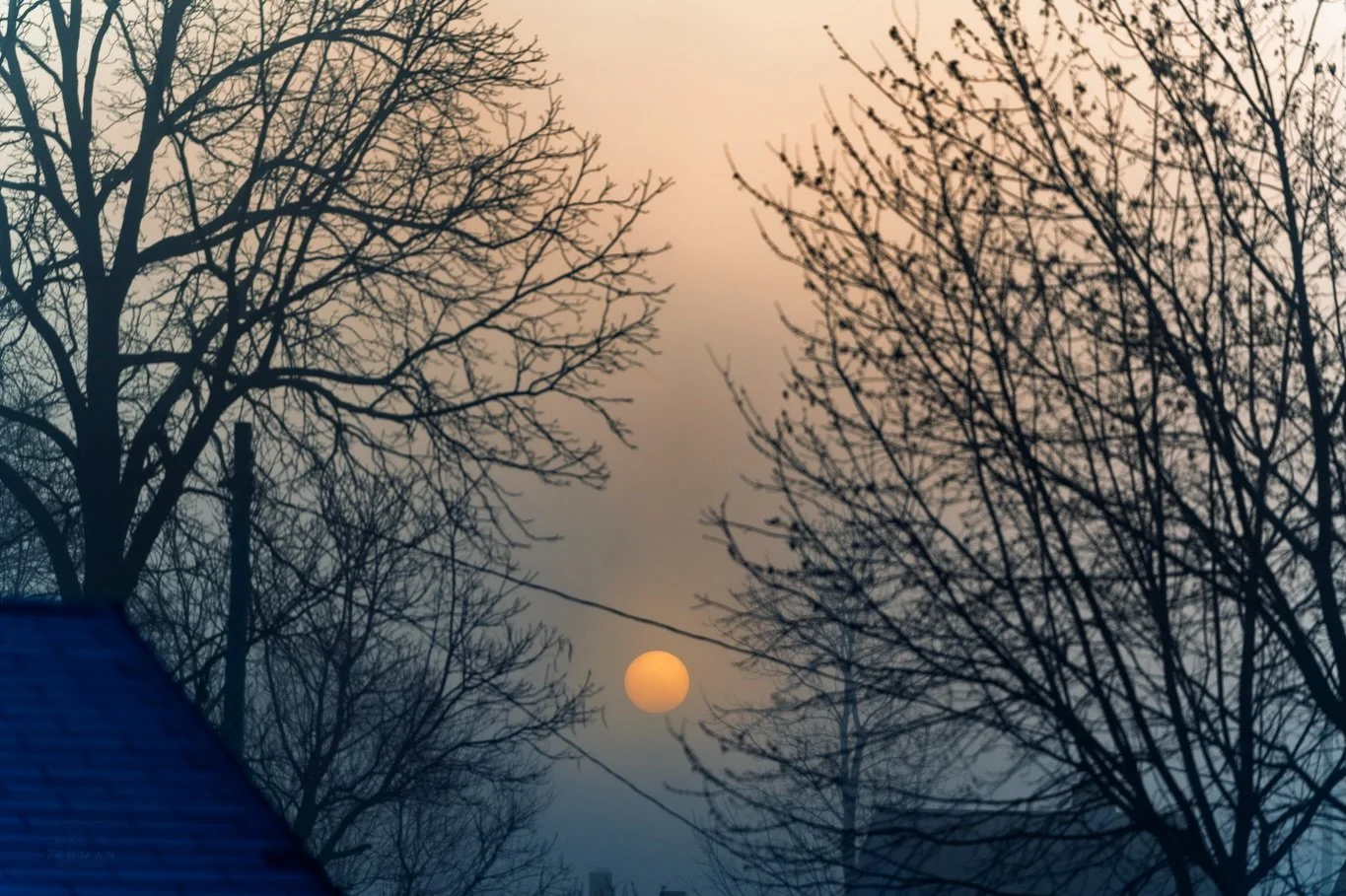 Foggy sunrise in the 216