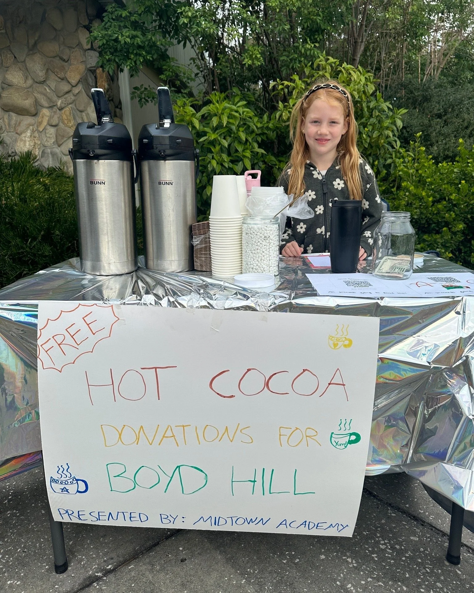 Earlier this year 2nd grade students from @midtownmustangs were assigned a project to participate in a form of community service. Juniper decided she wanted to sell hot chocolate to raise funds for the park her and her family loved, Boyd Hill Nature 