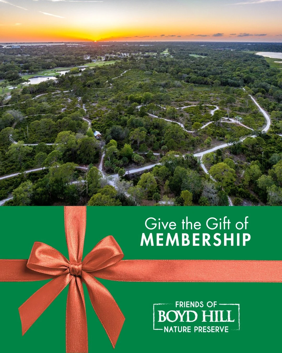 🎁 Give the Gift That Gives Back! This year, share the gift of nature with someone special, a Friends of Boyd Hill membership! When you join, you&rsquo;ll also receive 50% off City of St. Petersburg trail passes &mdash; the perfect way to explore Boy