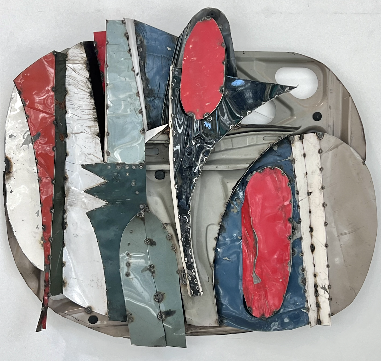 Guard of Forest (2025), repurposed metal, 32 × 40 in.