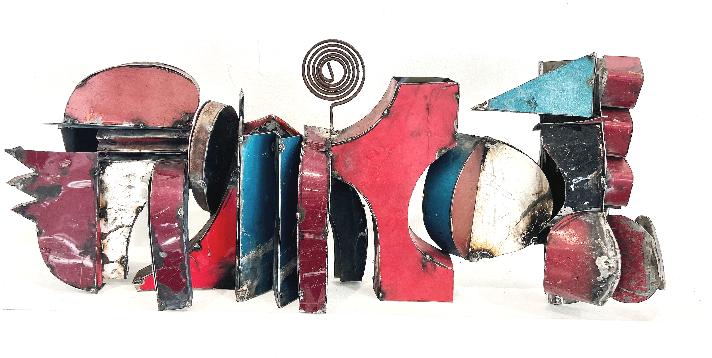 Parallel Variations (2025), repurposed metal, 22 × 10 in.