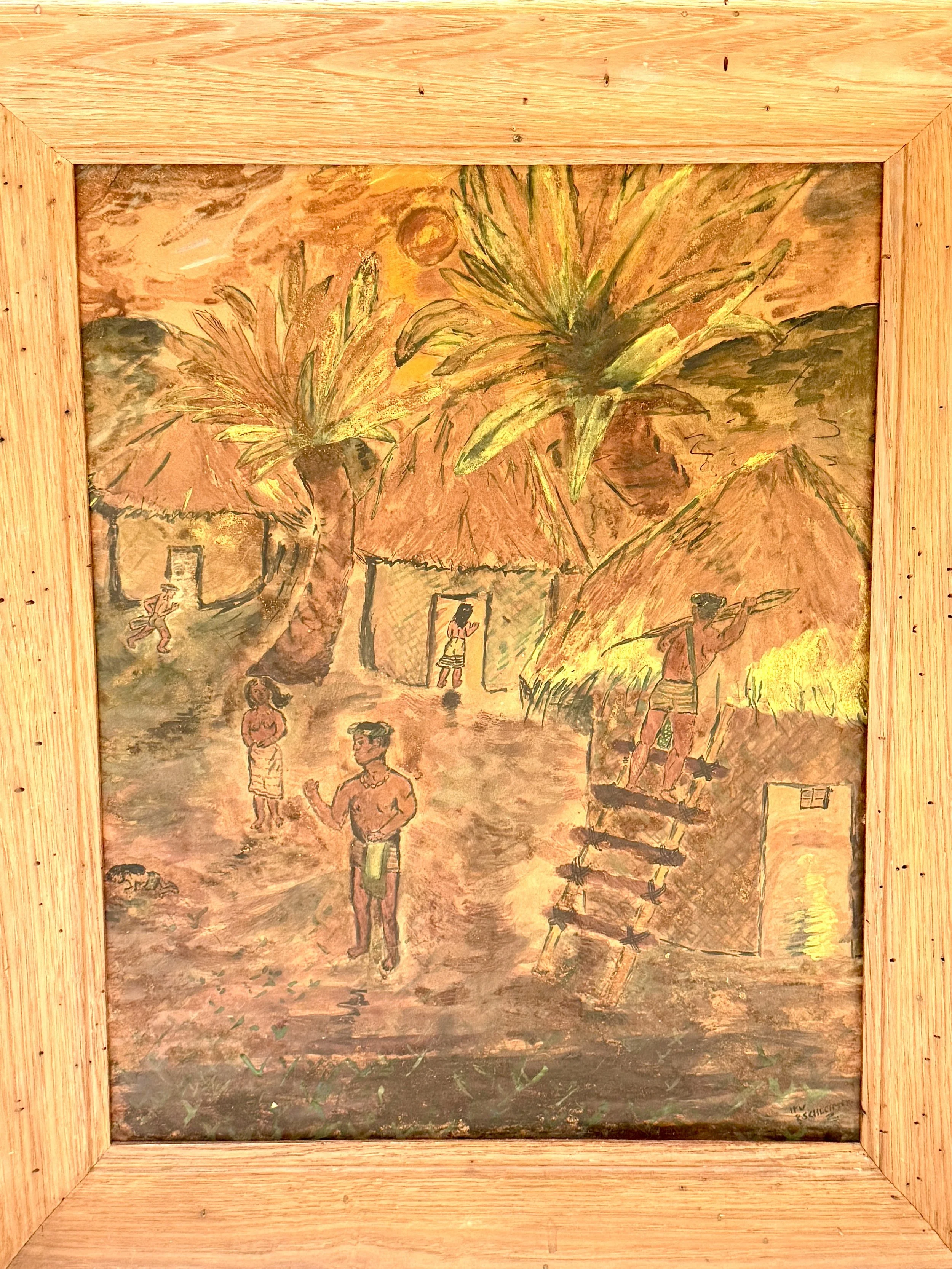 Mixed Media Village Scene.jpg