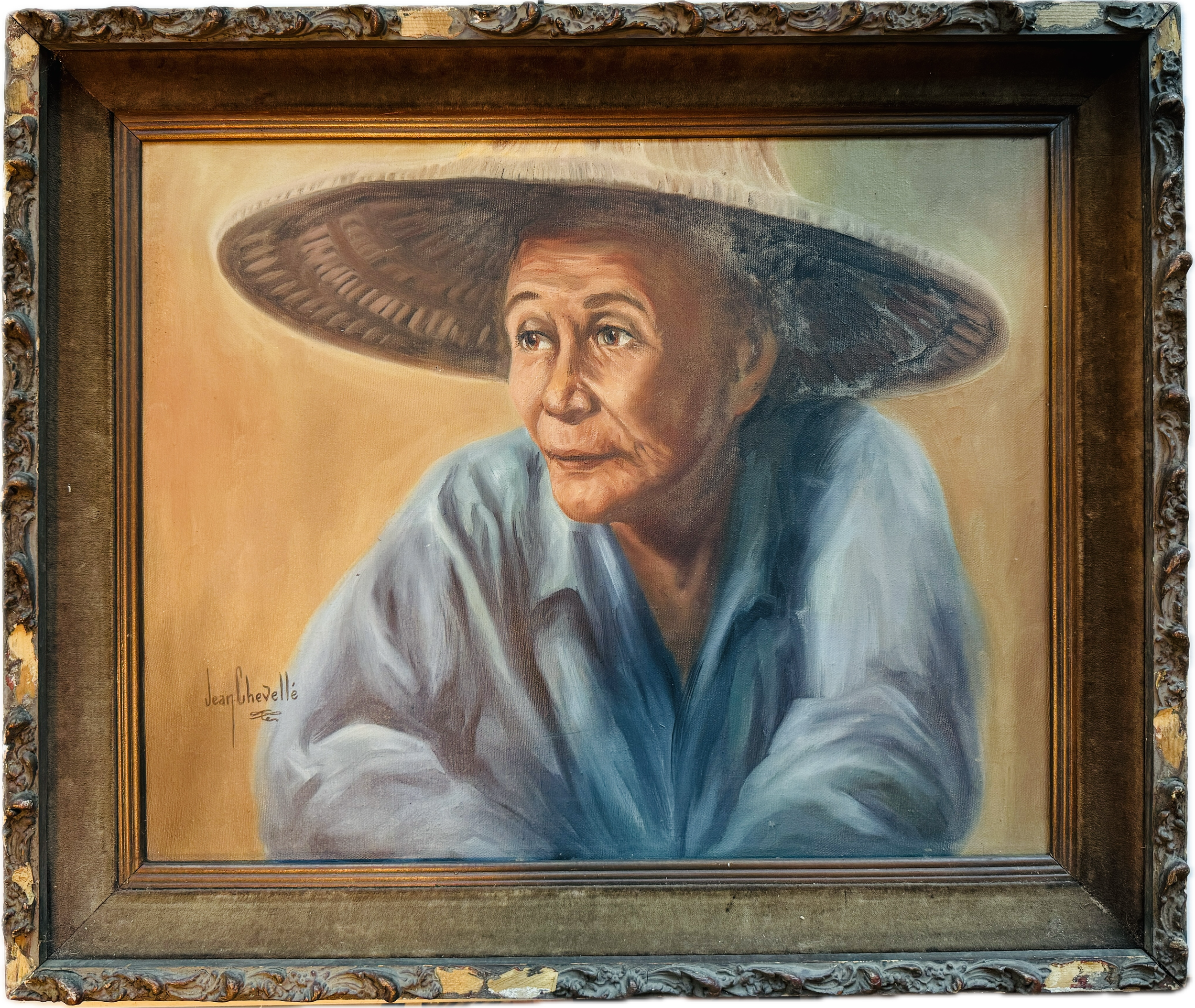 Asian Woman Salakot Painting