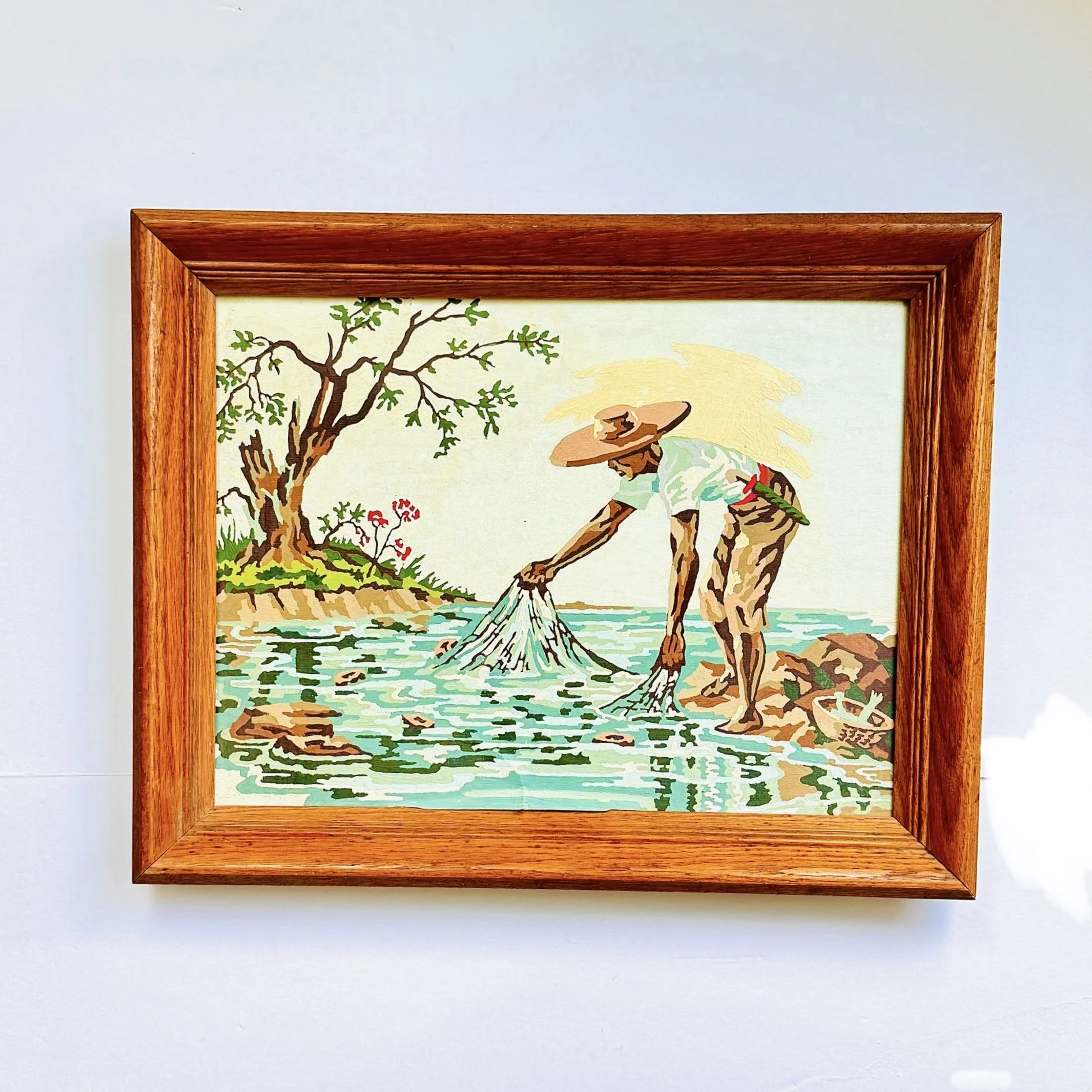 Vintage Paint By Numbers Fishnet