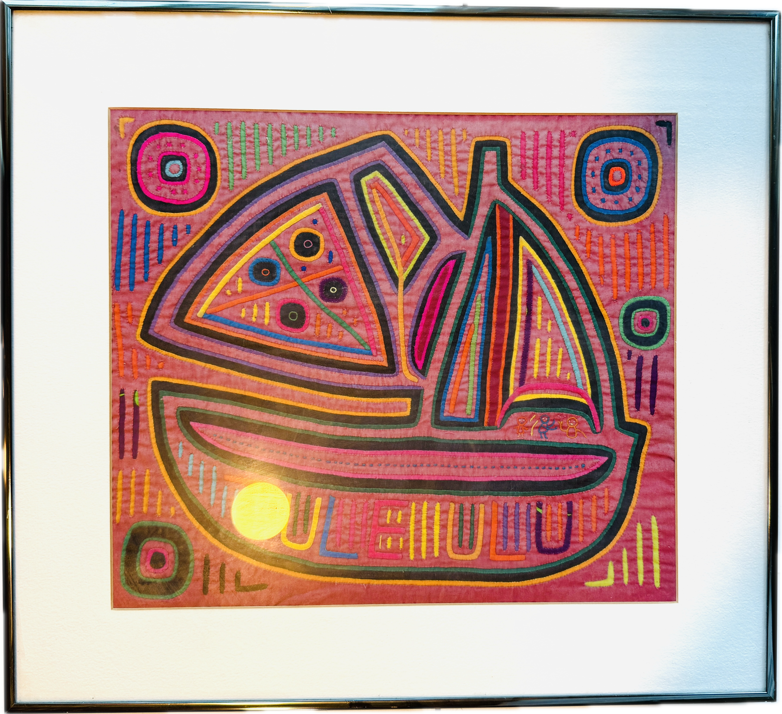 Quilted Boat Wall Art Tomul