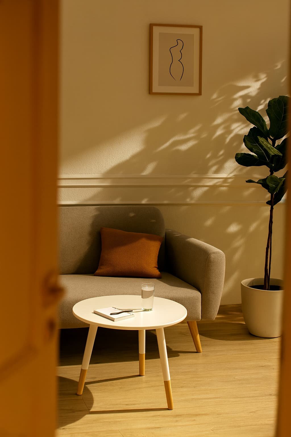 A cozy and safe counsellor office