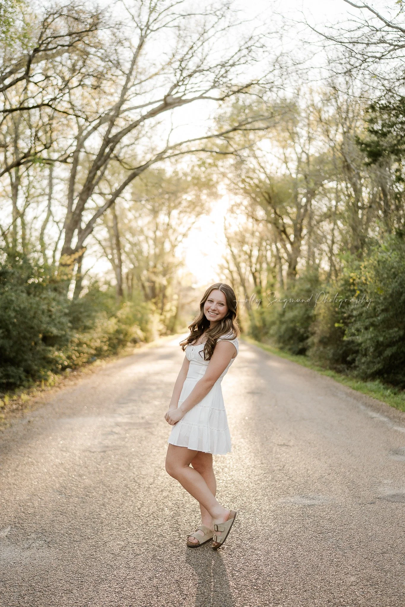 outdoor sweet 16 birthday photos of a teen girl in Lee County Texas