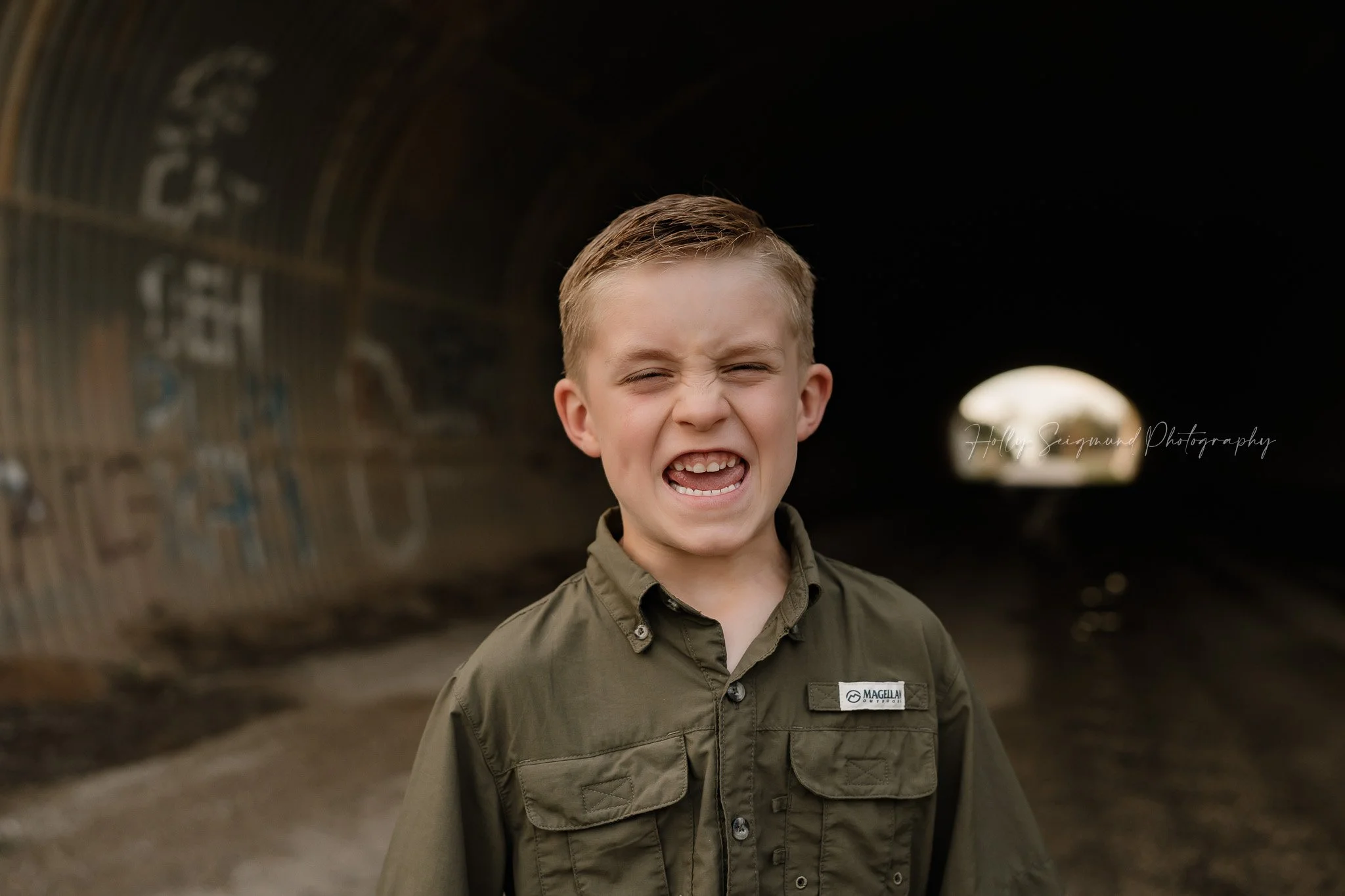 7th birthday portrait of a boy photographed in Lee County Texas