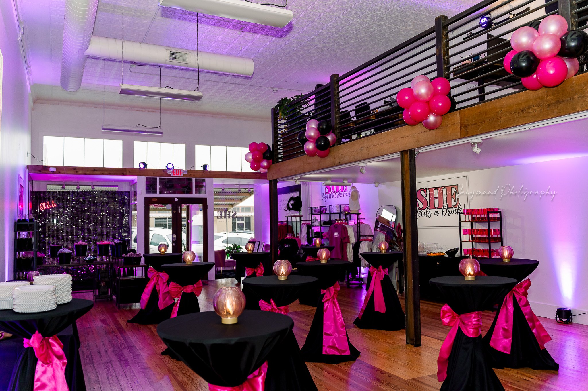 Local women business leaders attending ribbon cutting event in Elgin Texas