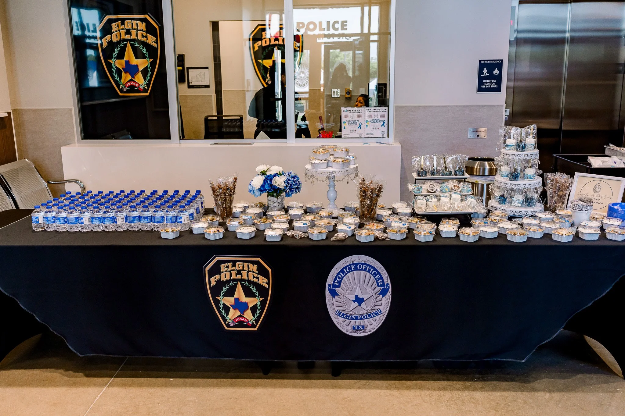 Public event at Elgin Police Department grand opening in Elgin Texas