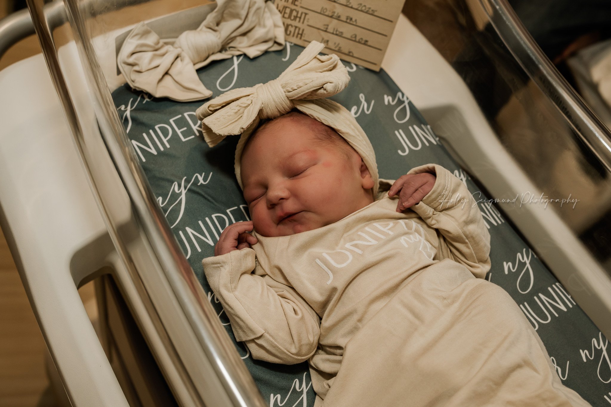 Close-up of newborn at St. David’s Women’s Center of Texas