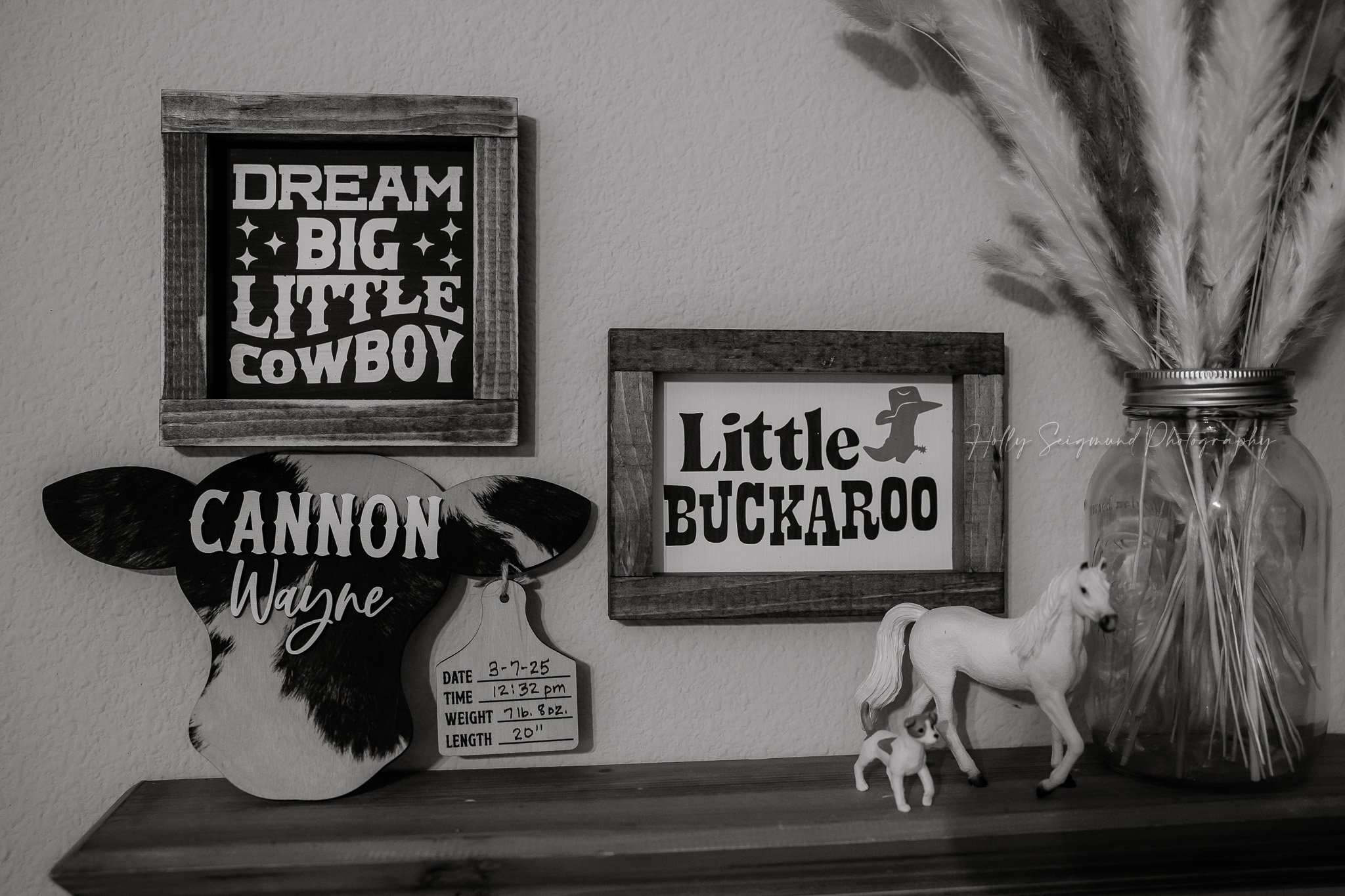 Newborn baby room details 