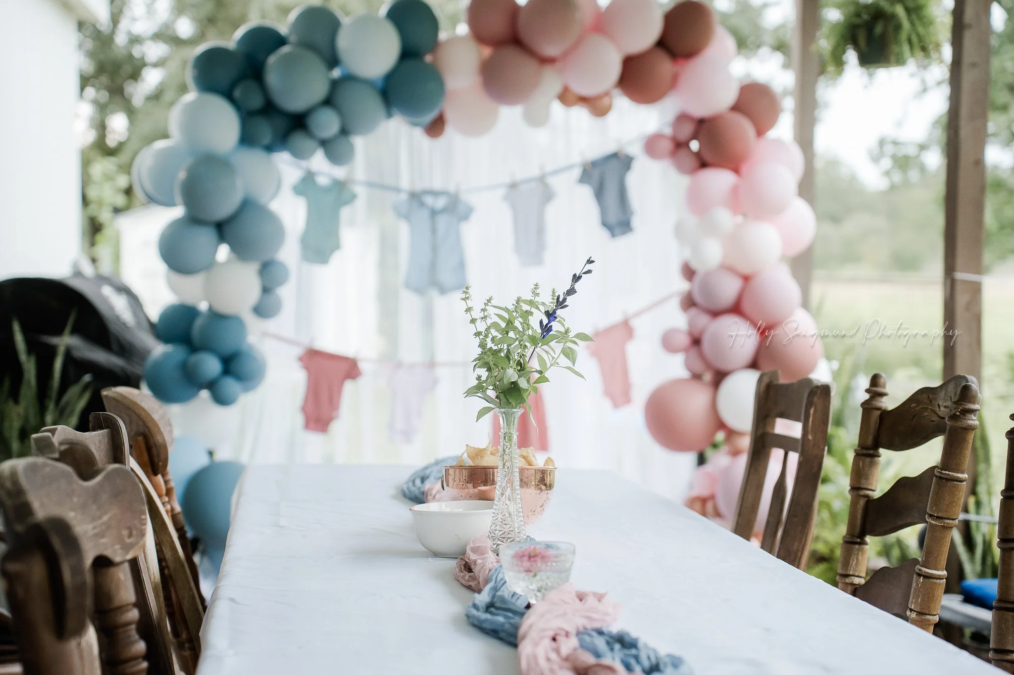 Baby shower decor and details captured by Central Texas photographer