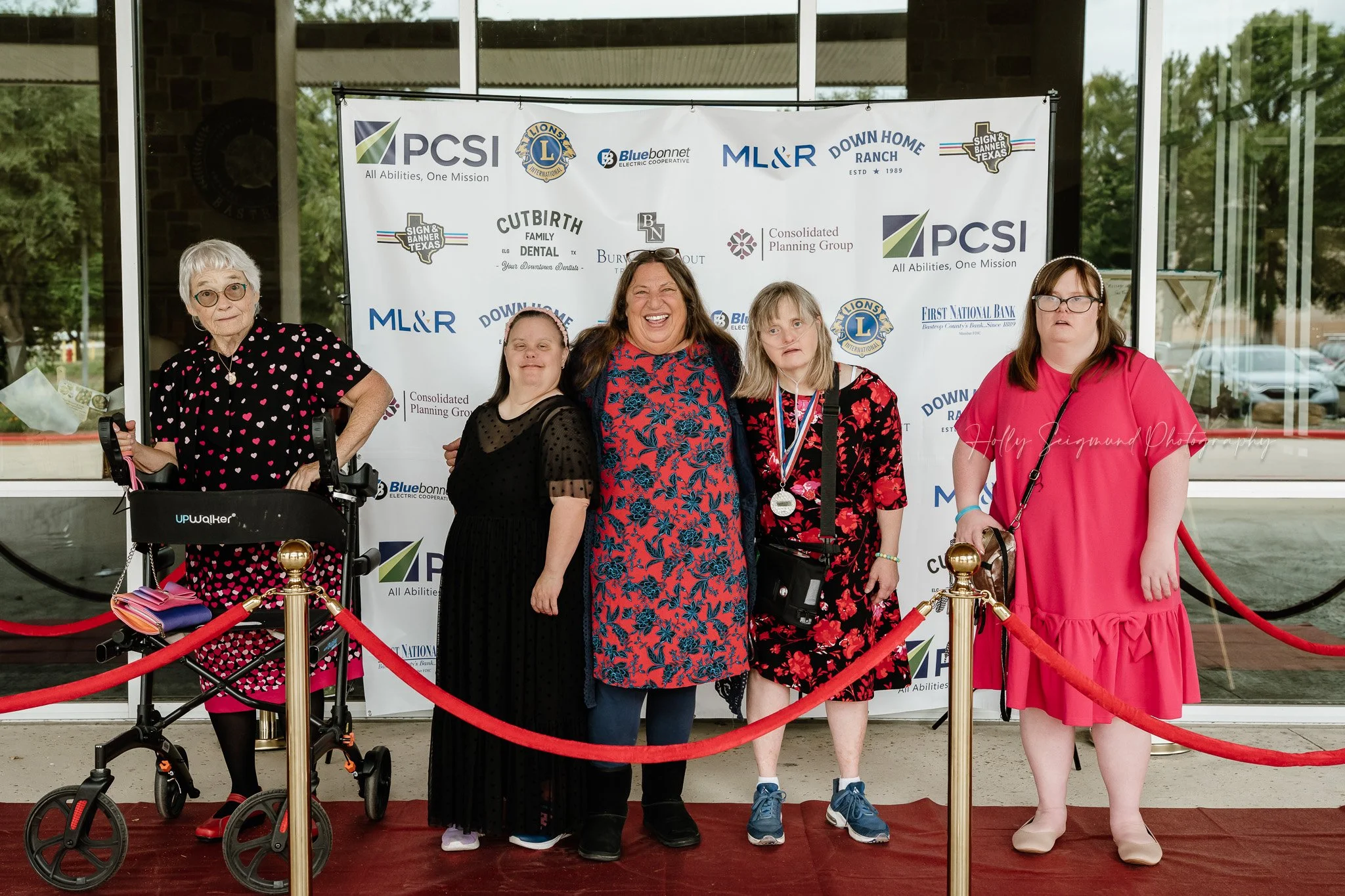 Corporate event photography at Bastrop Convention Center during gala event