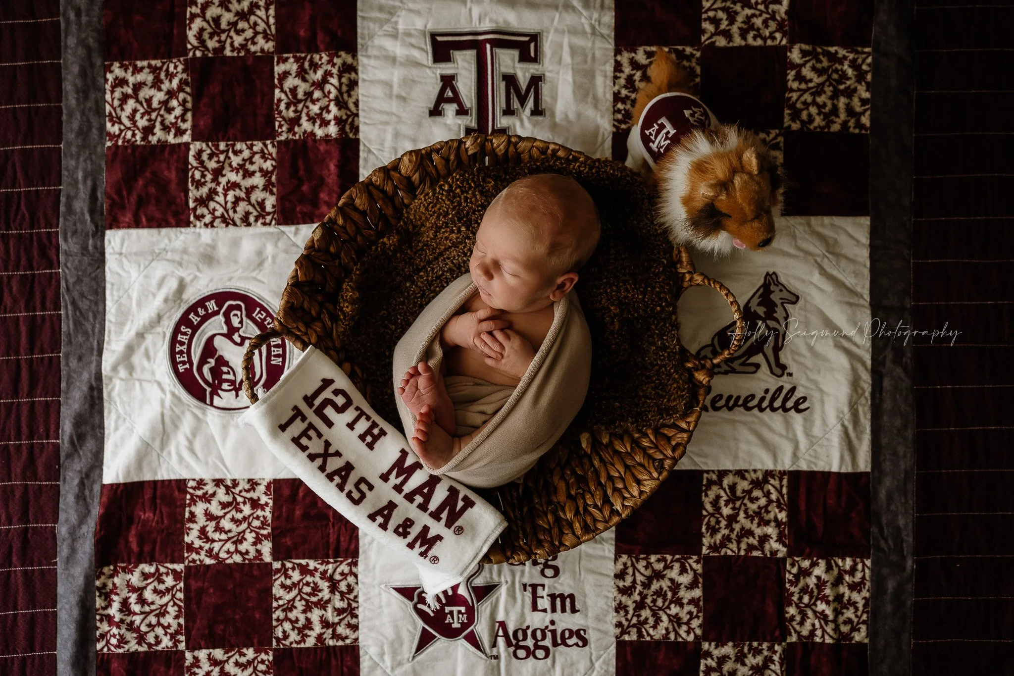 Texas A&M Newborn Photography Photo Session