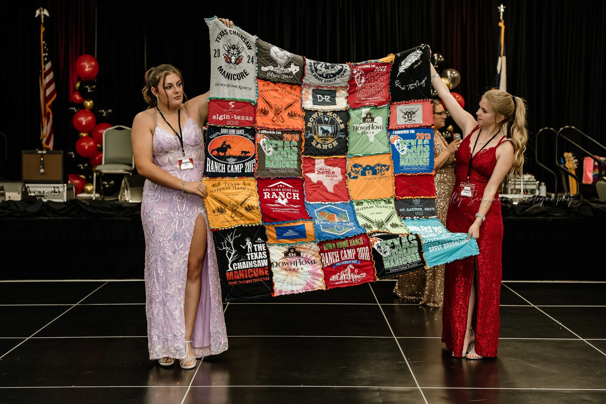 Live auction moment at Down Home Ranch gala in Bastrop Texas
