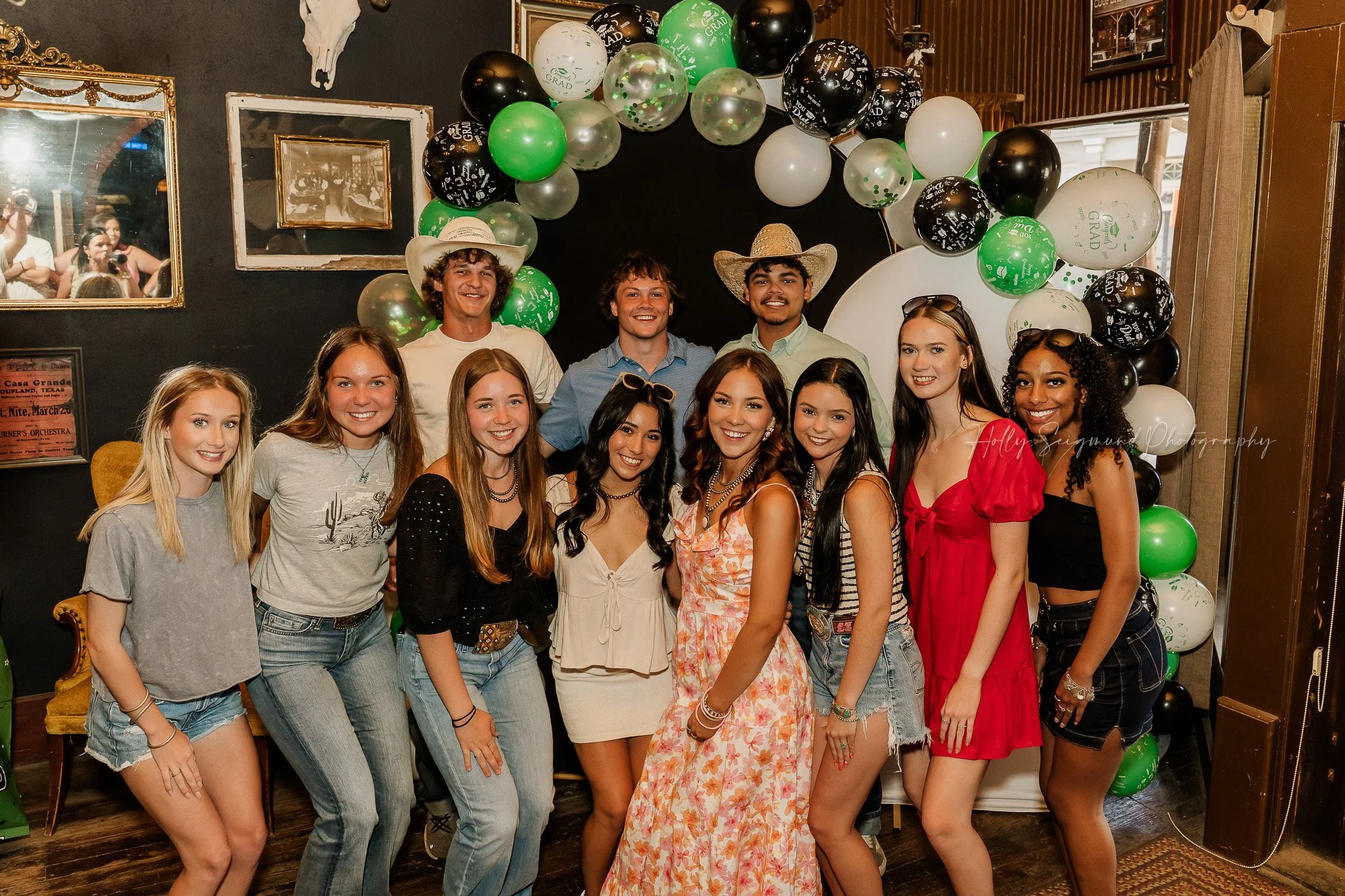 Family moments at senior graduation party captured in Coupland Texas