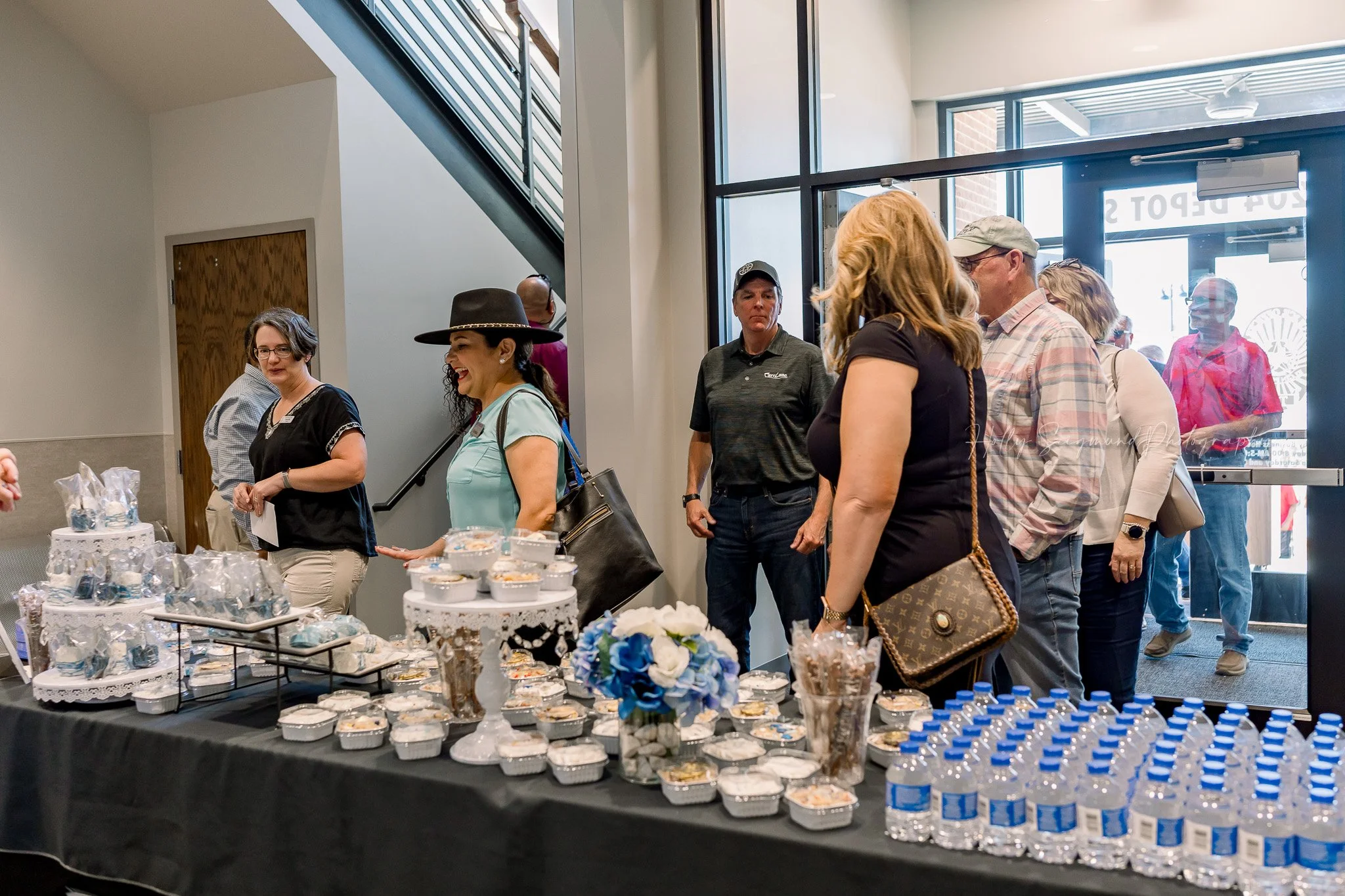 Community members attending Elgin Police Department grand opening in Elgin Texas