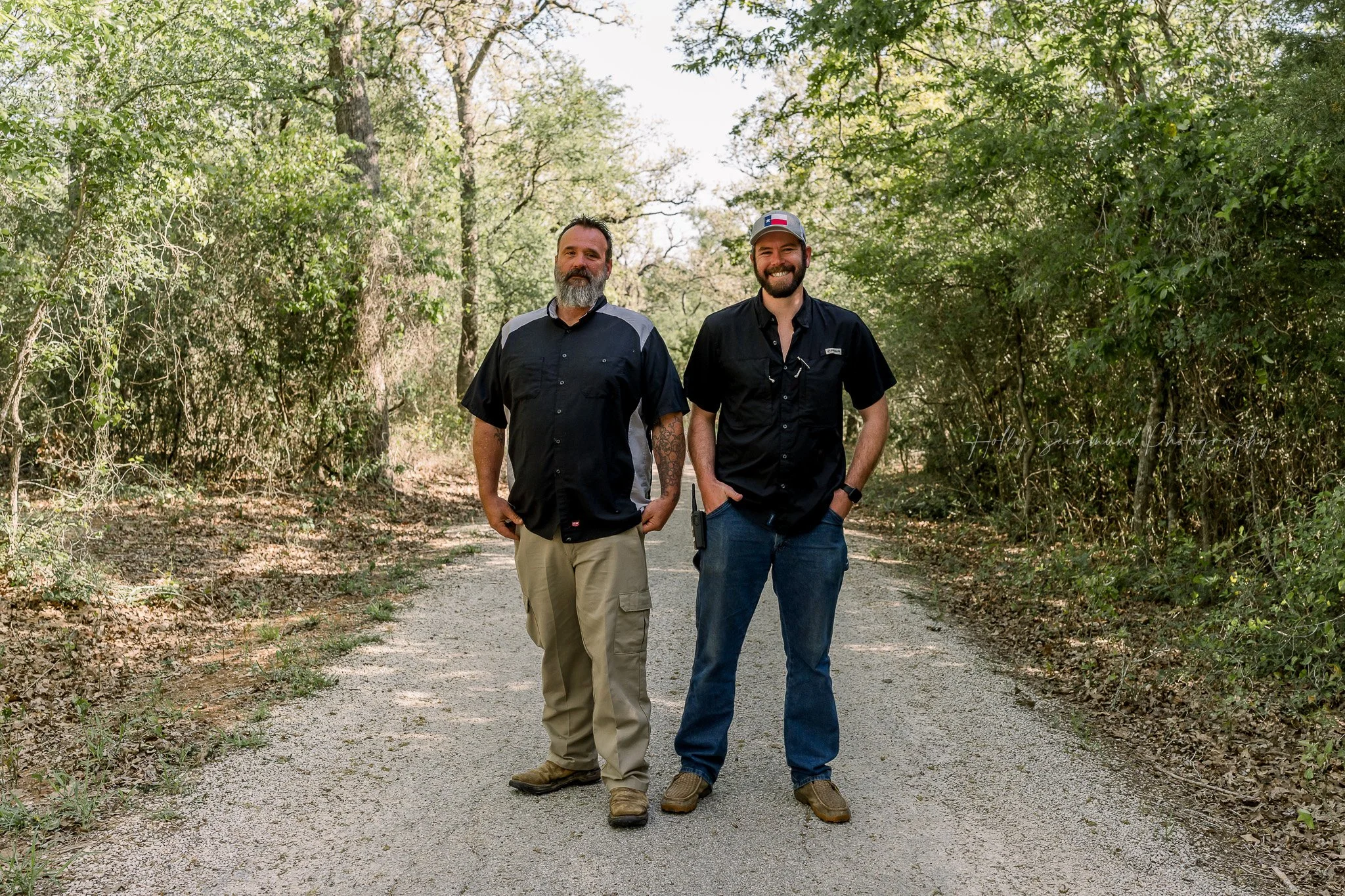 outdoor branding portrait taken at Down Home Ranch in Elgin TX