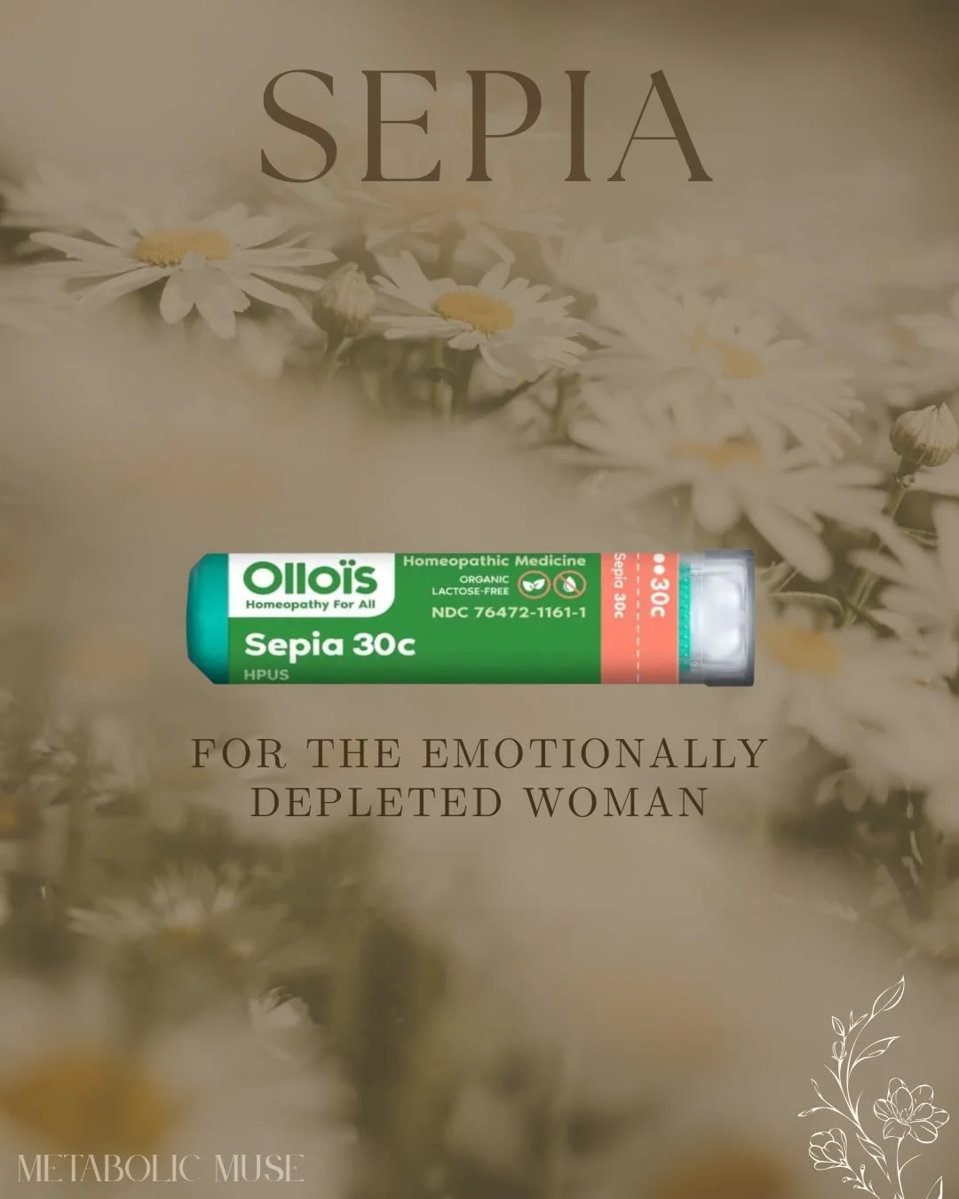 Some remedies don&rsquo;t ask the body to become something else.
They simply meet it where it is.

For those who resonate with Sepia, less is often more.

General homeopathic dosing (educational):
Sepia 30C is commonly taken as
3&ndash;5 pellets unde