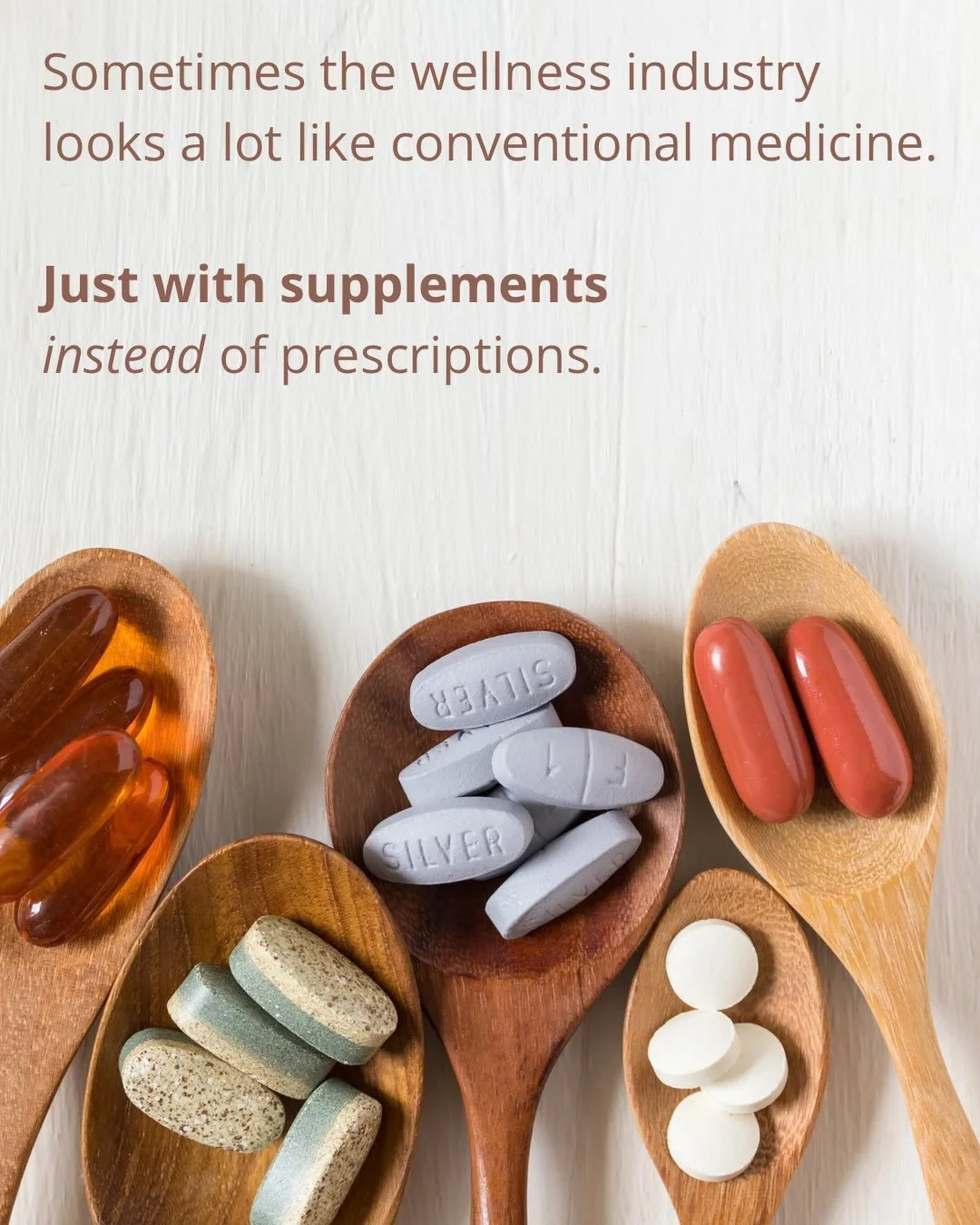 I absolutely use supplements when appropriate. Sometimes they can be incredibly helpful for symptom support while we work to uncover the deeper &ldquo;why.&rdquo;

But my goal is never to throw random supplements at every symptom and call it root cau