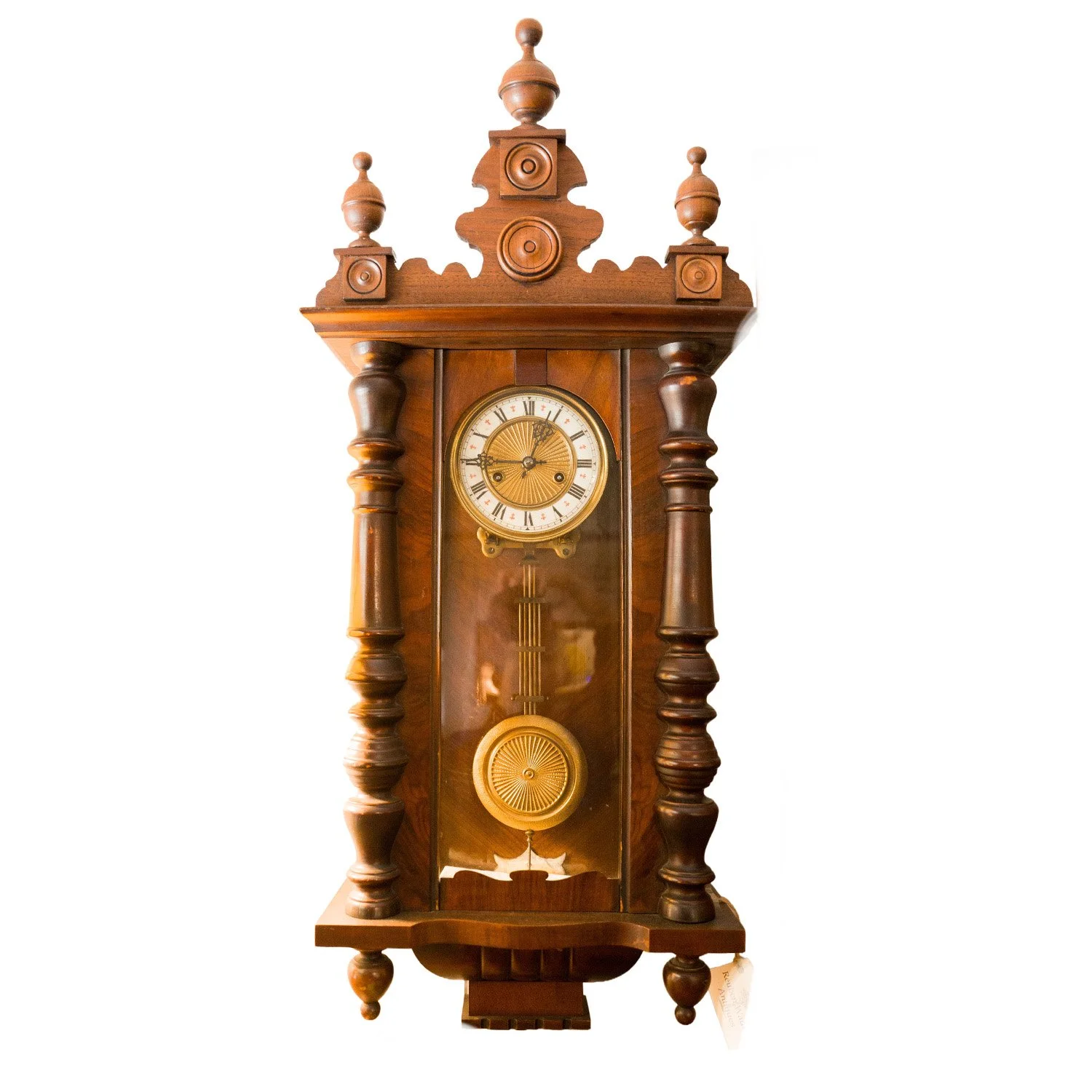 Antique German Regulator Wall Clock – Late 19th Century
