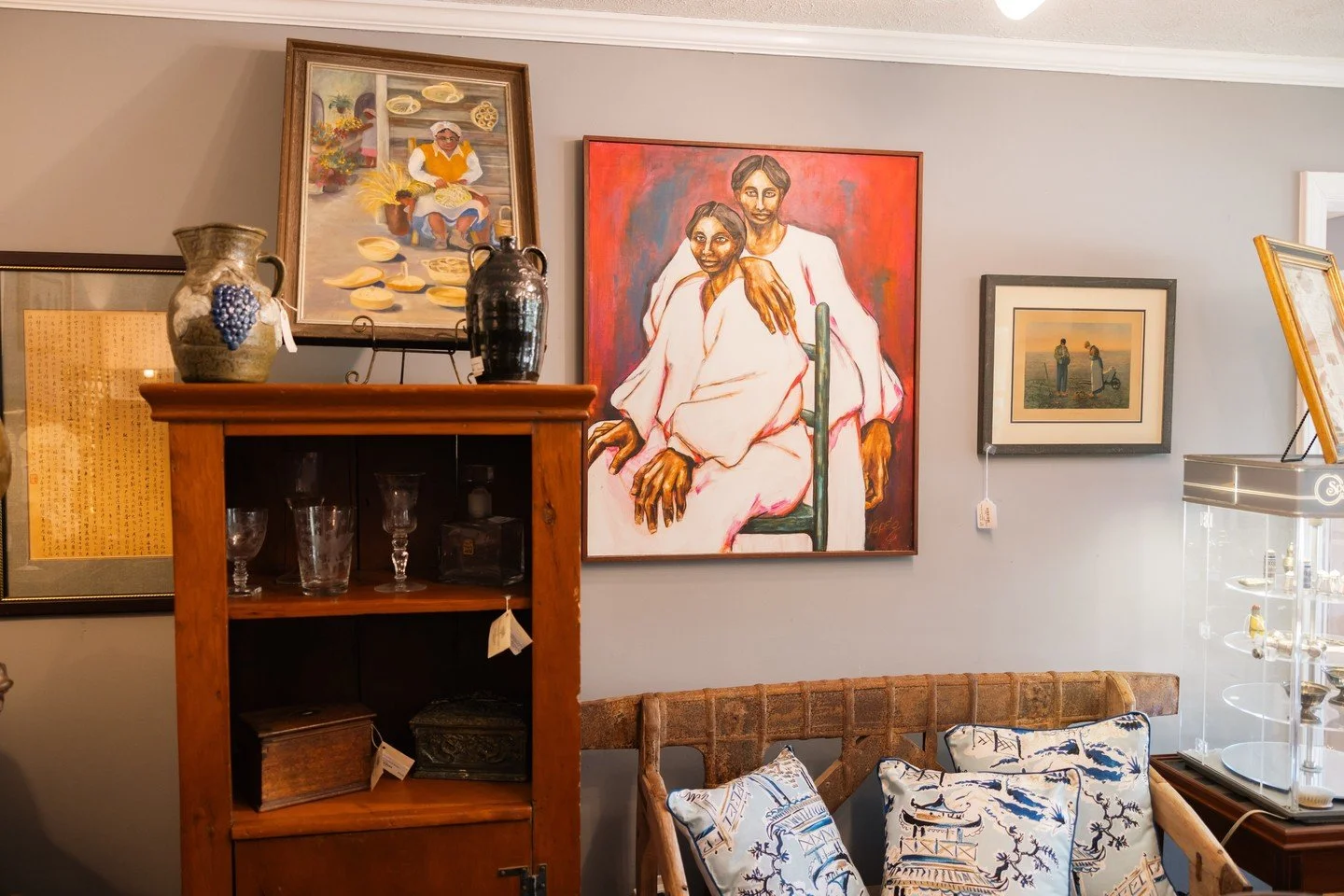 Fine art is available at Reuben Wade&rsquo;s &mdash; not just antiques!⁠
⁠
Explore a curated selection of watercolors and original oil paintings, perfect for collectors and art lovers alike.⁠
⁠
Add color, history, and character to your space with tim