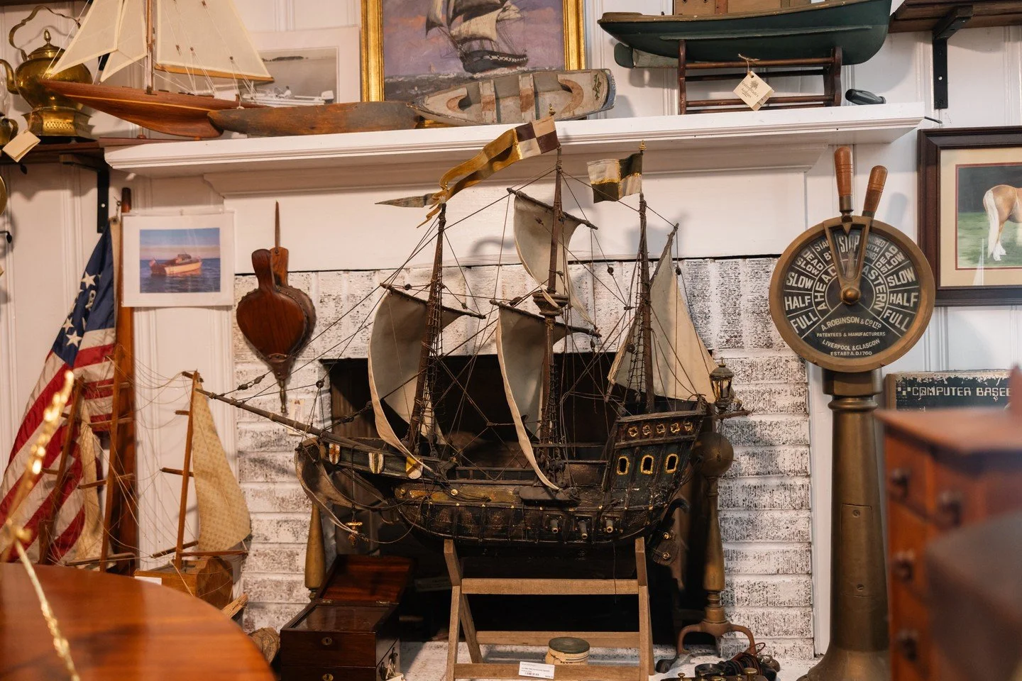 Set sail with our nautical collection! ⚓⁠
⁠
Ships telegraph, pirate ship models, paintings, and more &mdash; perfect for a lake house or coastal vibe.