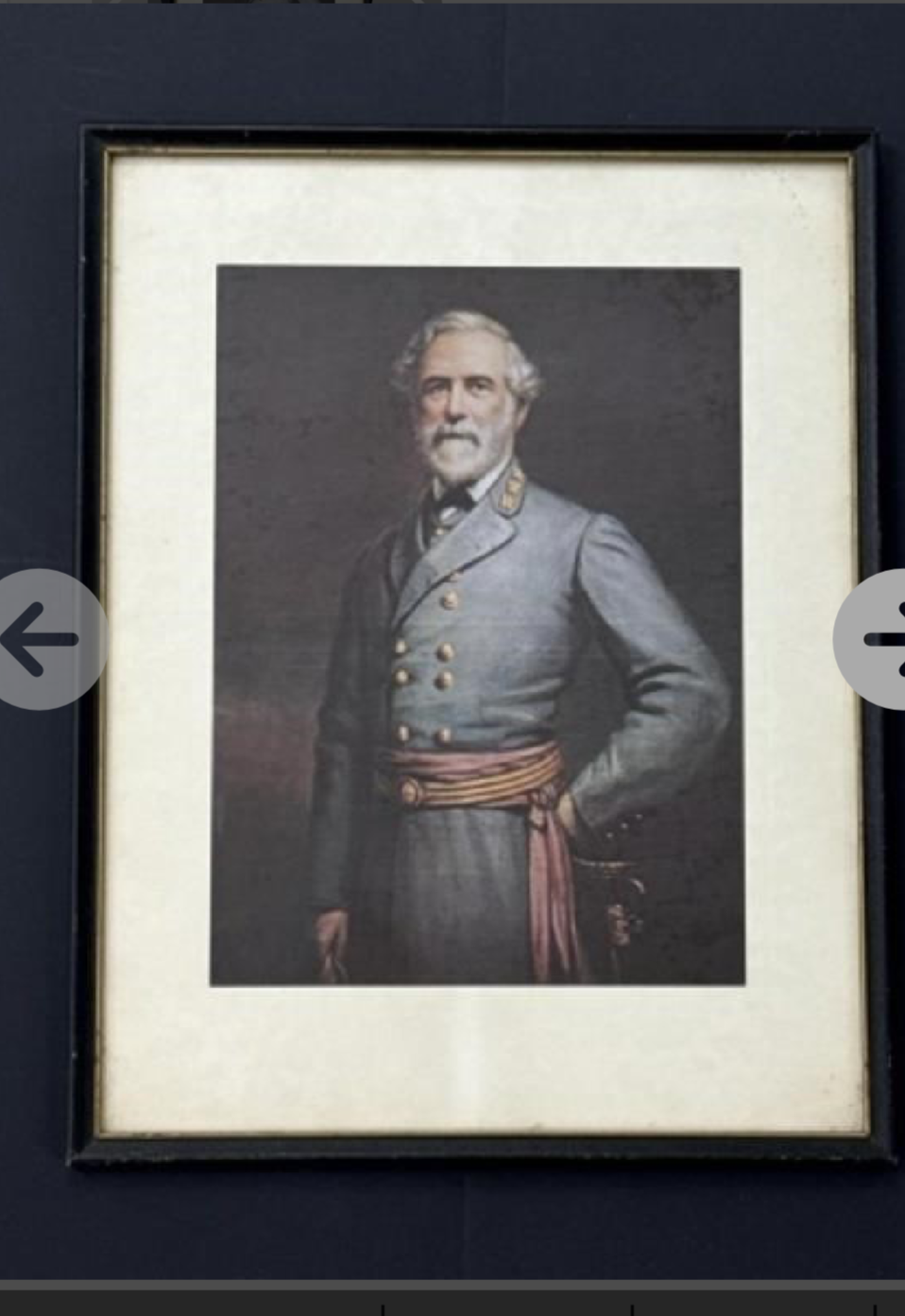 R E Lee Framed Print