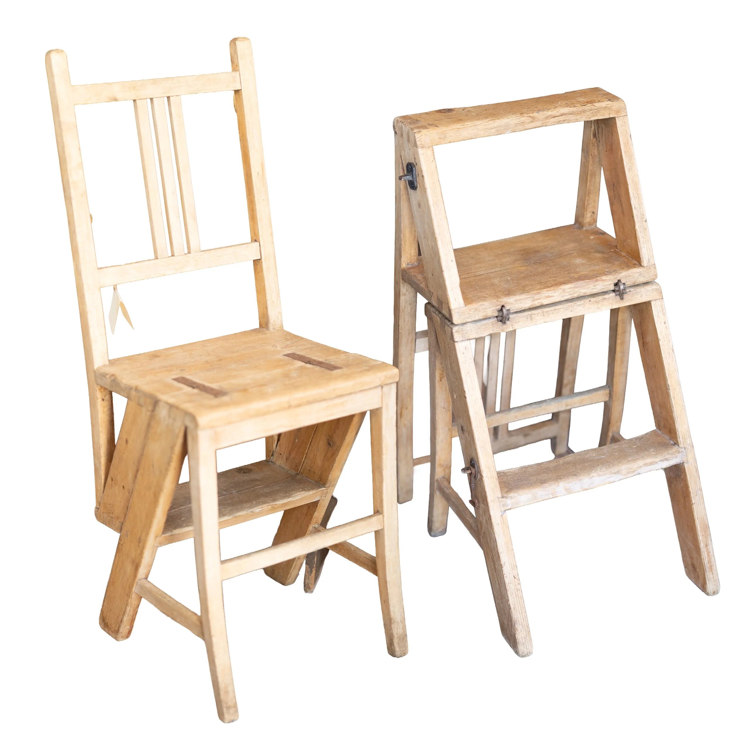 Antique Metamorphic Library Chair – Converts into Steps, Mid 19th Century