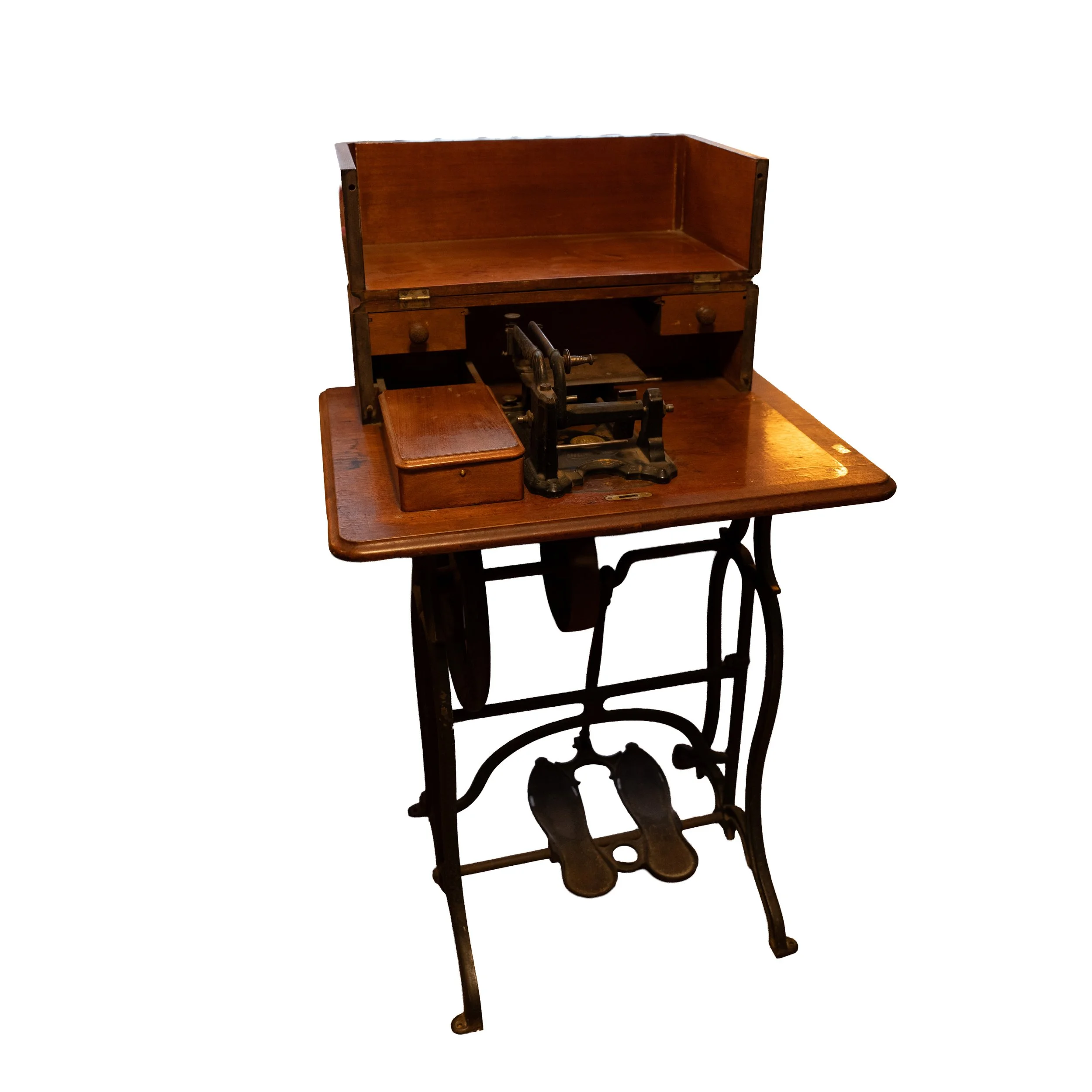 Rare Wheeler & Wilson Double Pedal Treadle Sewing Machine