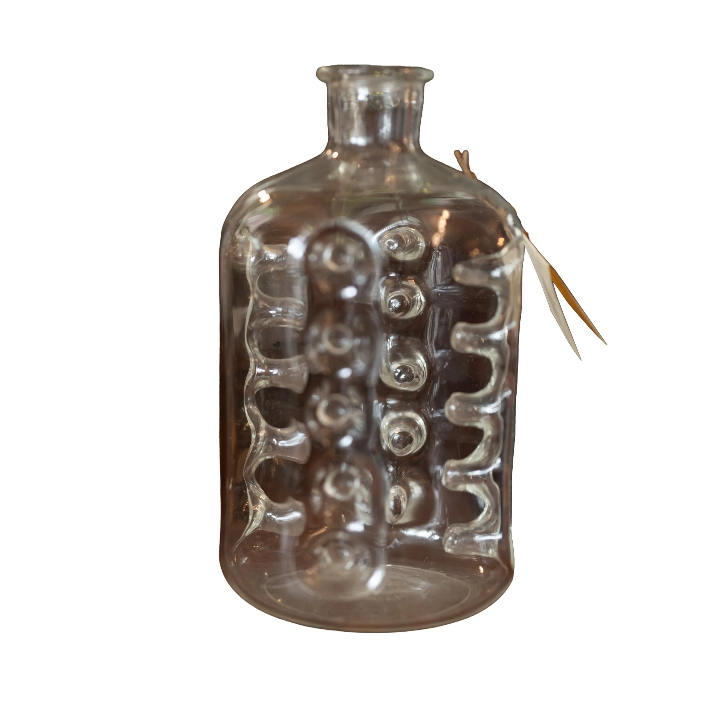 Don Lille Etched Glass Bottle – Corning Glassworks / Pyrex, Smyrna GA