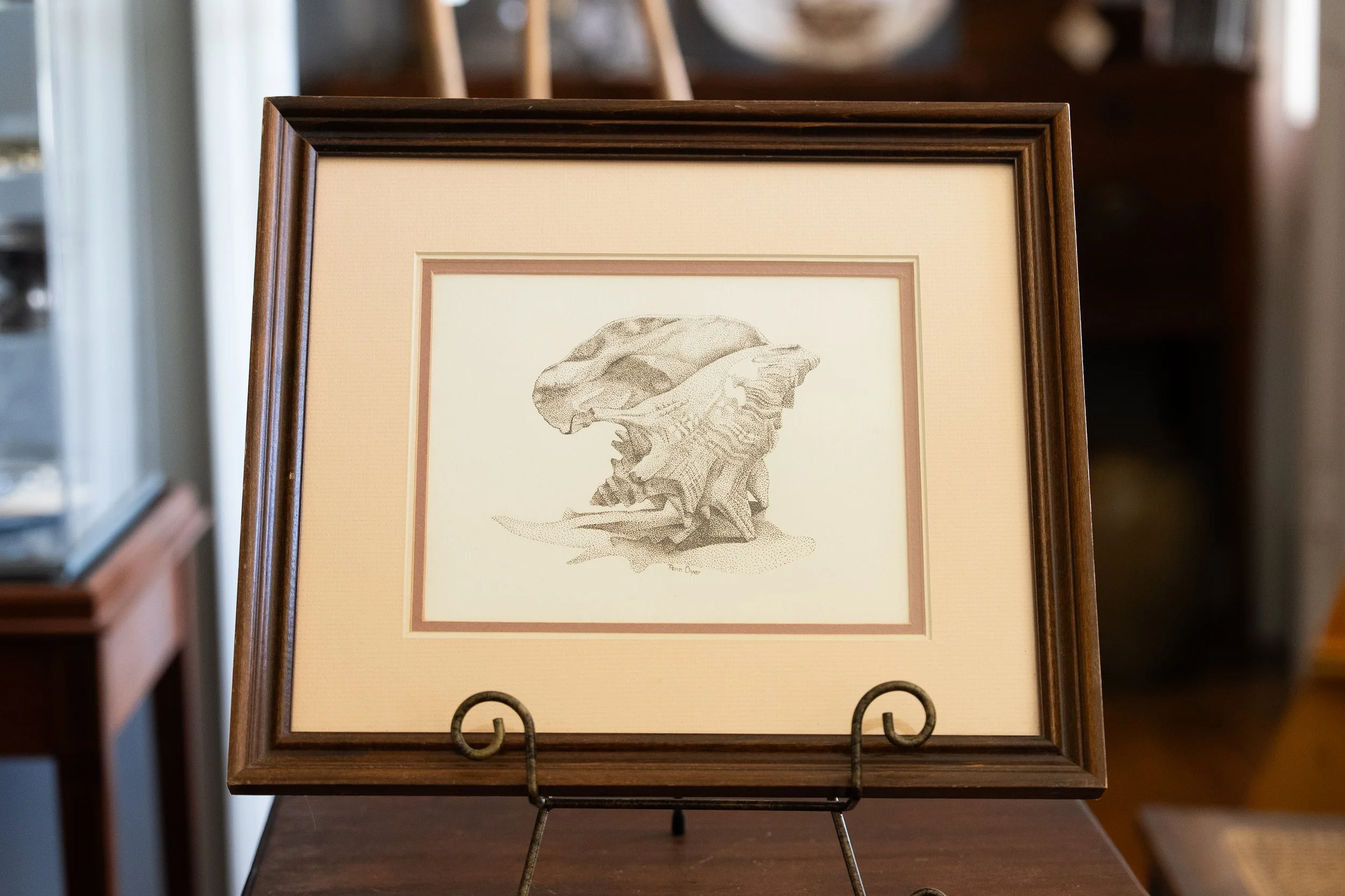 Shell Painting Signed by Penn Oyer – Original Artwork