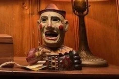 Humpty Dumpty Cast Iron Mechanical Bank made by Shepard Hardware, Buffalo, NY