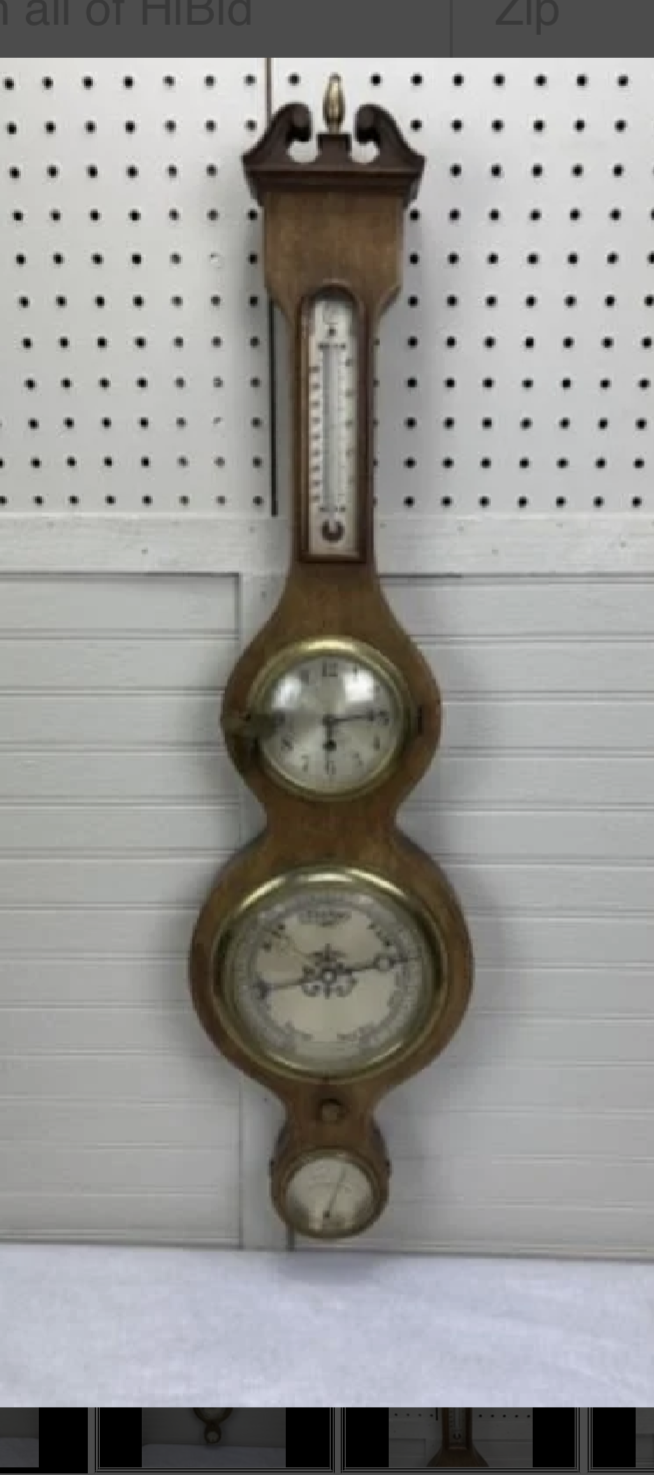 Vintage Chelsea Banjo Barometer