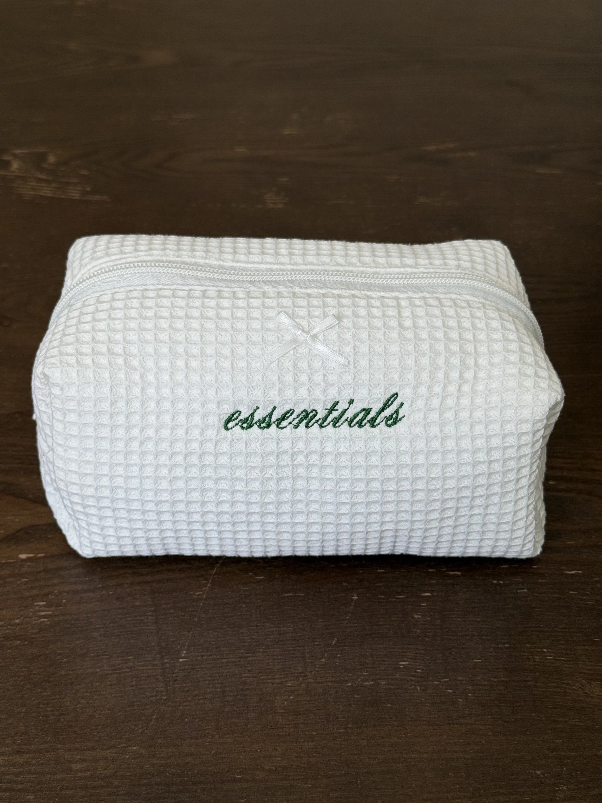 Essentials Waffle Makeup Bag
