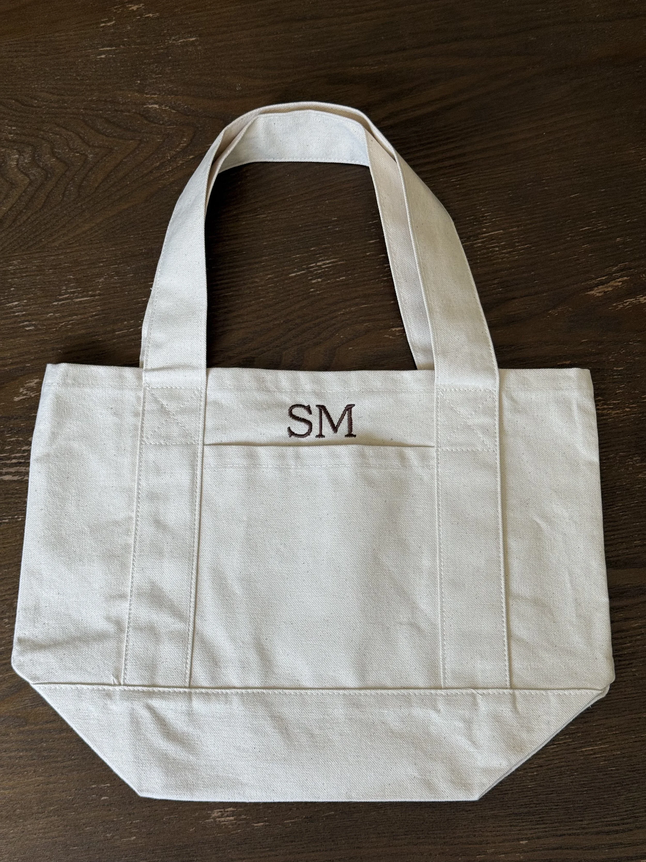 Custom Monogram Mini Tote Bag