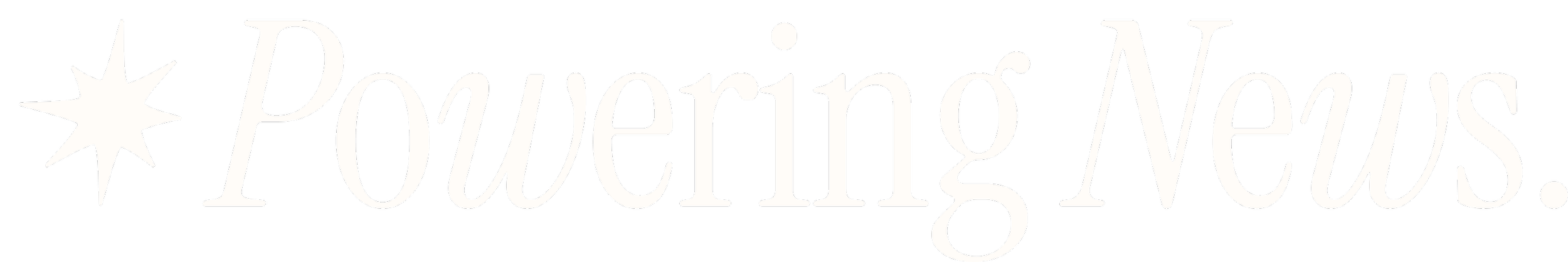 Star logo with the large heading "Powering News"