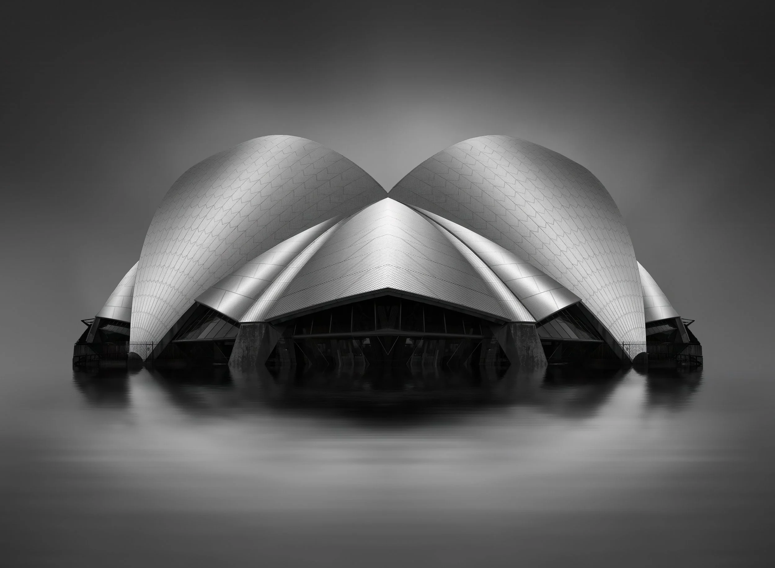 A single section of the Opera House flipped and transformed into a sleek, otherworldly structure. 
Approximate dimensions of this beautiful artwork are provided as a guide only. 1350x850
Number 11 