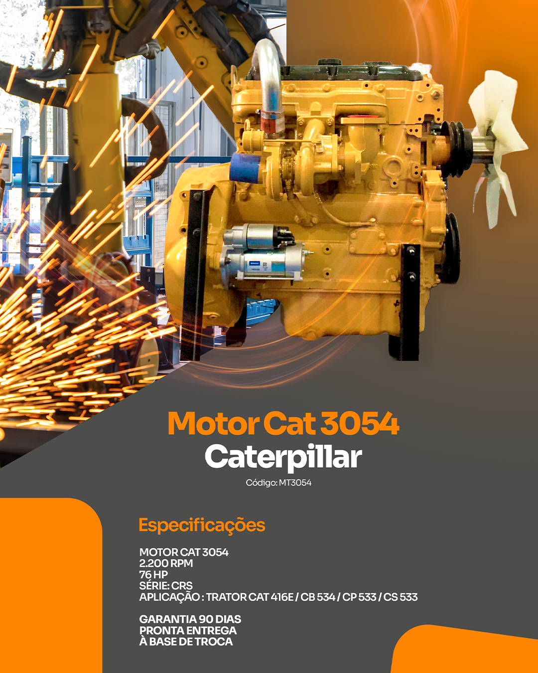 06 - Motor Cat 3054 - Caterpillar e Perkins.png
