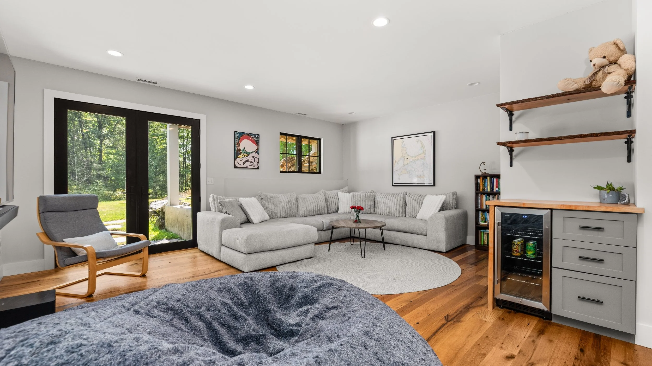 Family Room + Beverage Fridge
