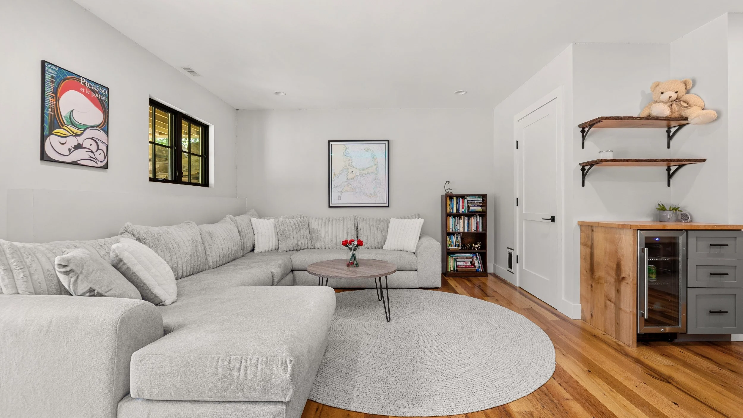 Family Room + Beverage Fridge