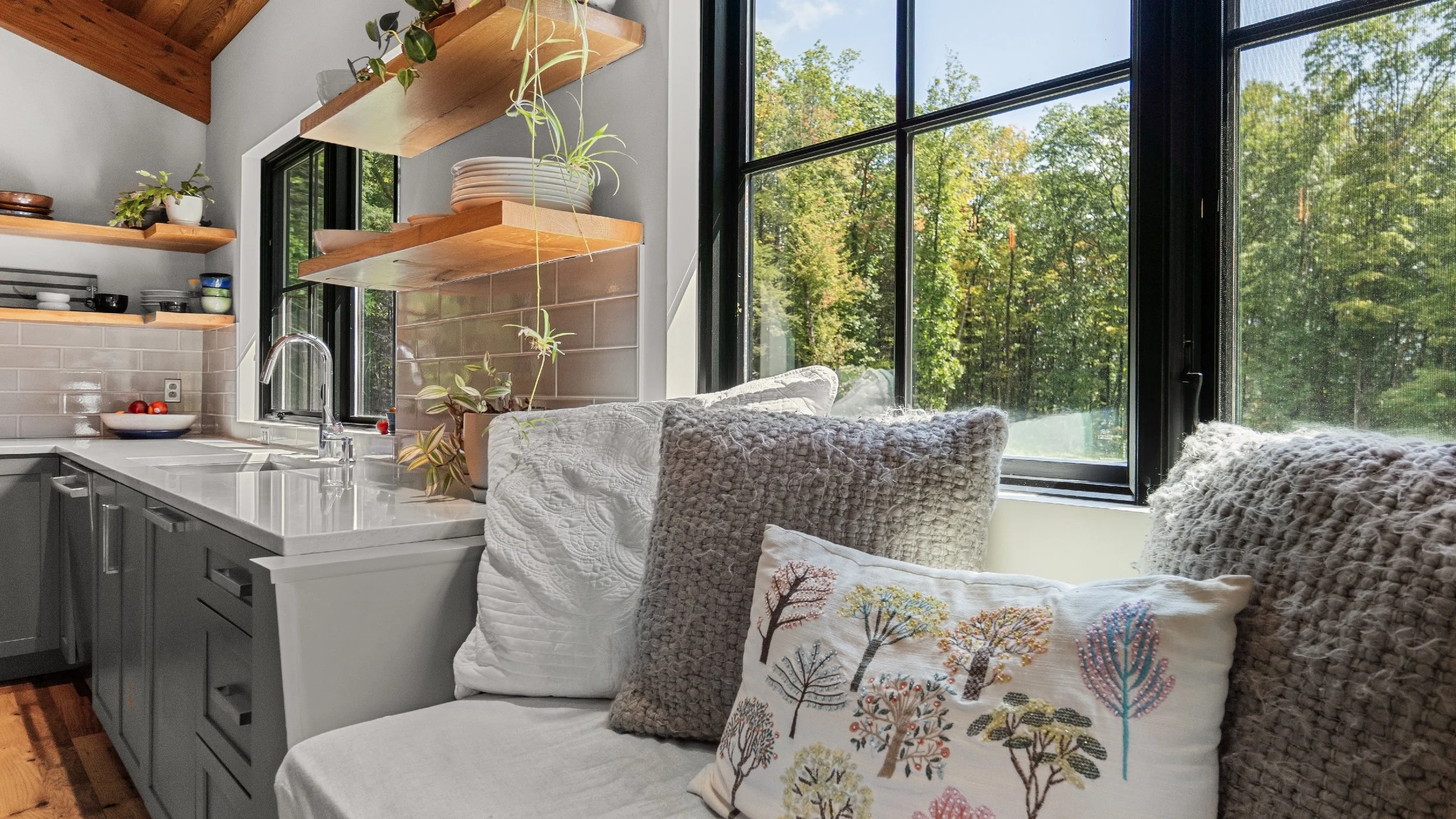 Window Seat + Kitchen
