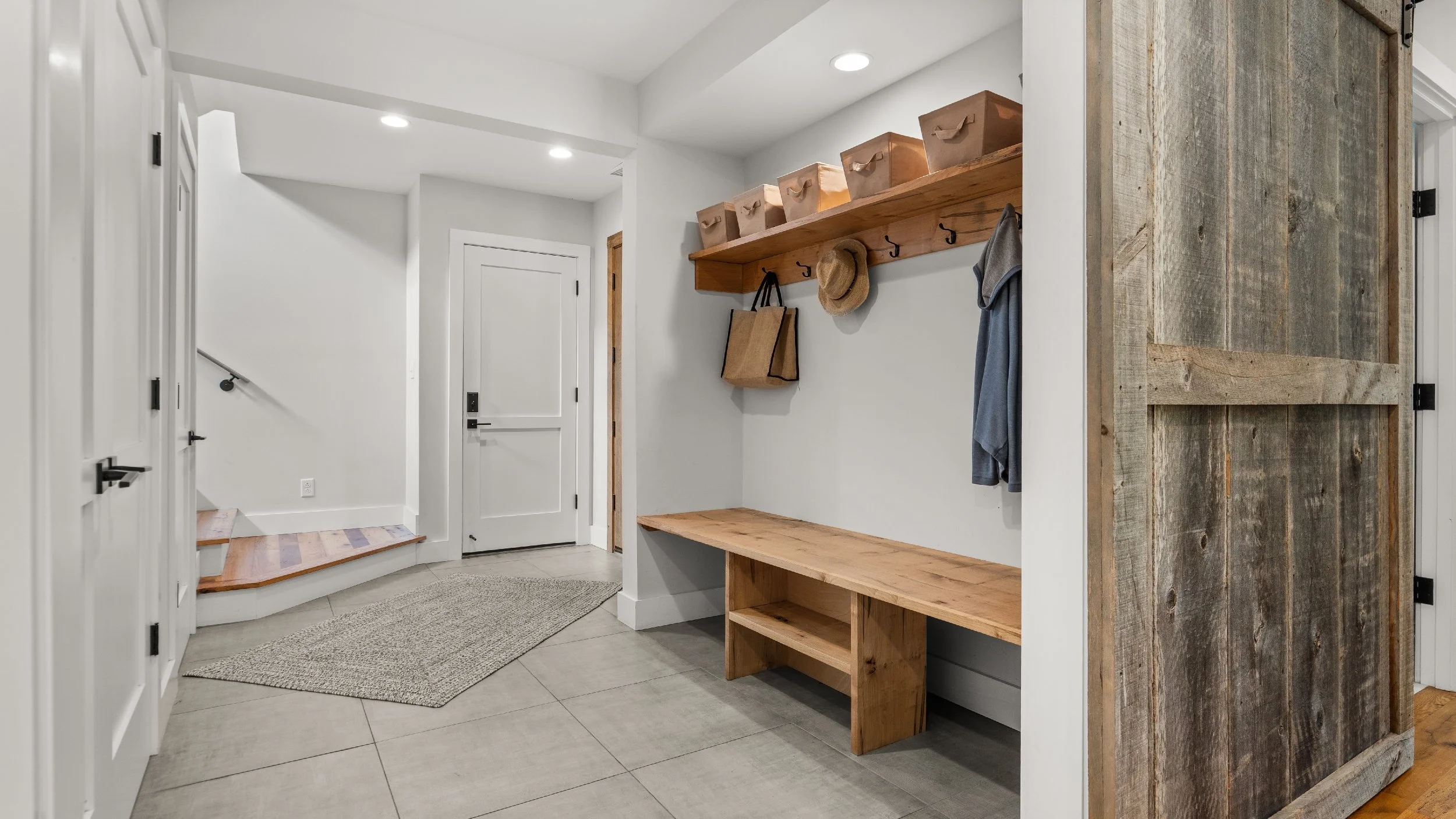 Mudroom + Garage Entrance
