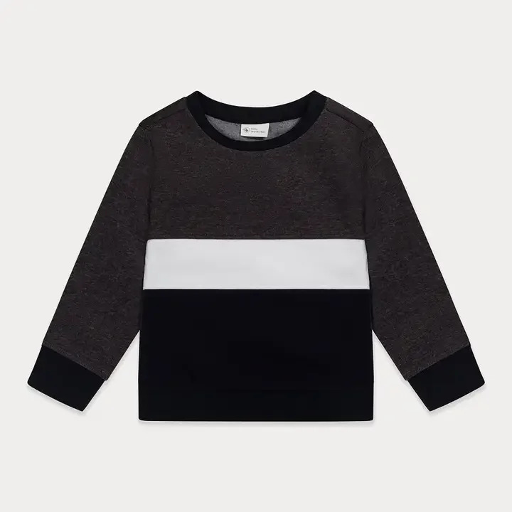 Plum & Grey Block Sweatshirt