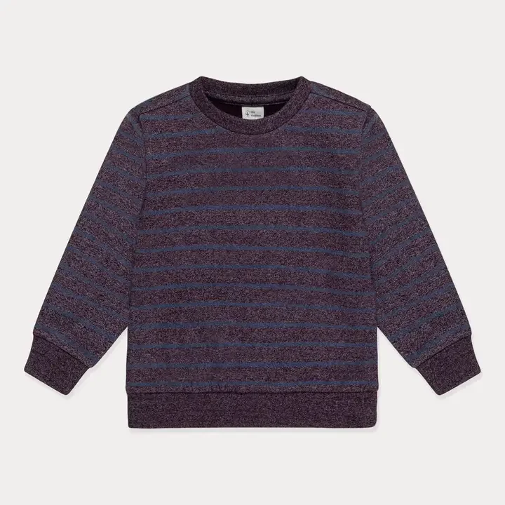 Plum Stripe Sweatshirt